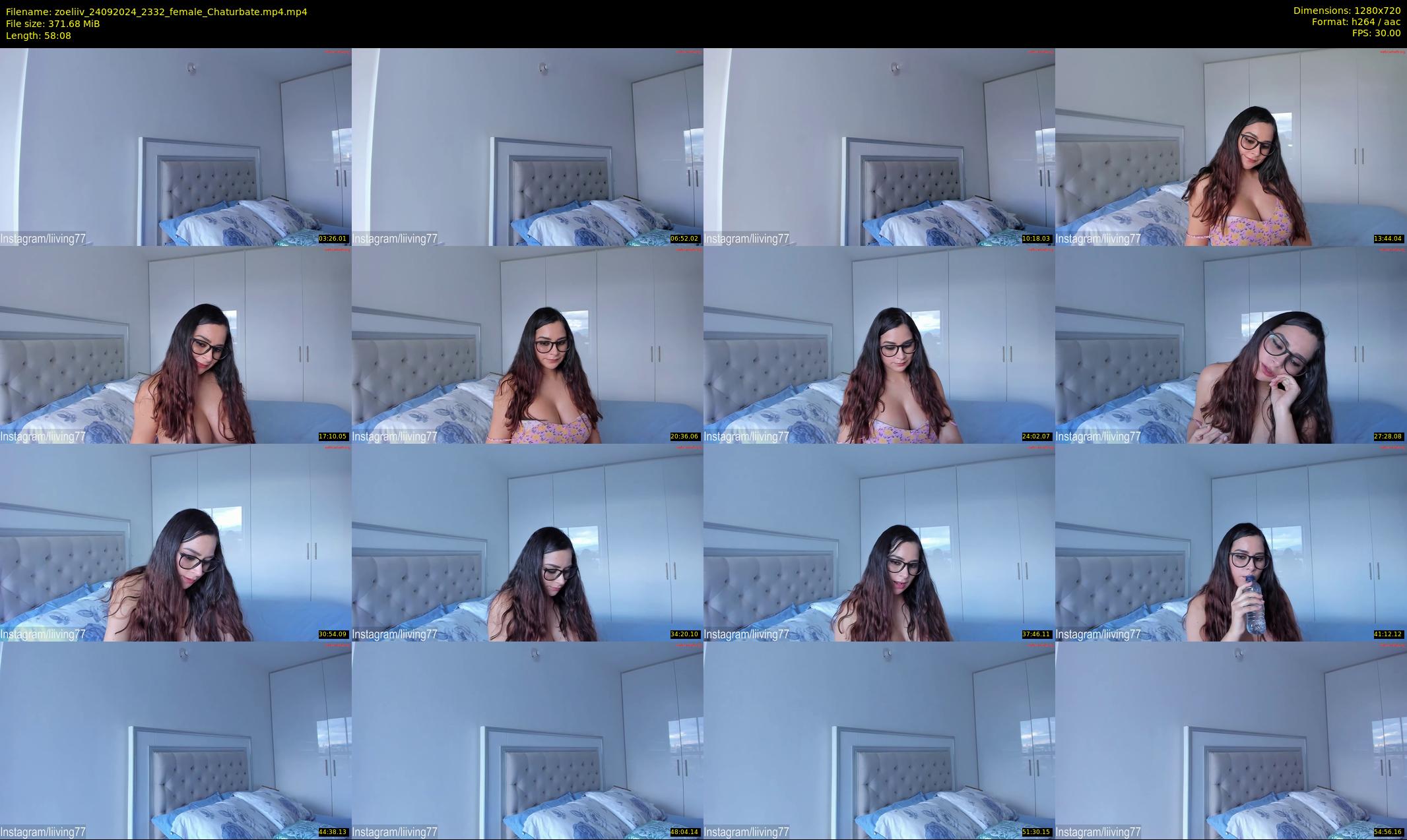 zoeliiv — 59 minute Chaturbate female cam show recording, 720p, Sep 24, 2024