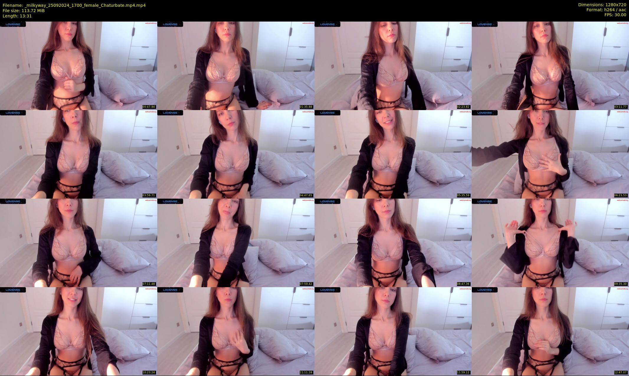 _milkyway — 14 minute Chaturbate female cam show recording, 720p, Sep 25, 2024