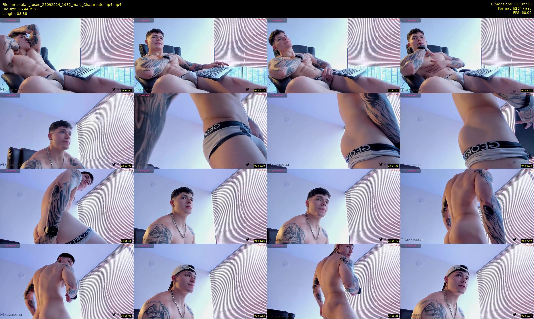 alan_rosee — 9 minute Chaturbate male cam show recording, 720p, Sep 25, 2024