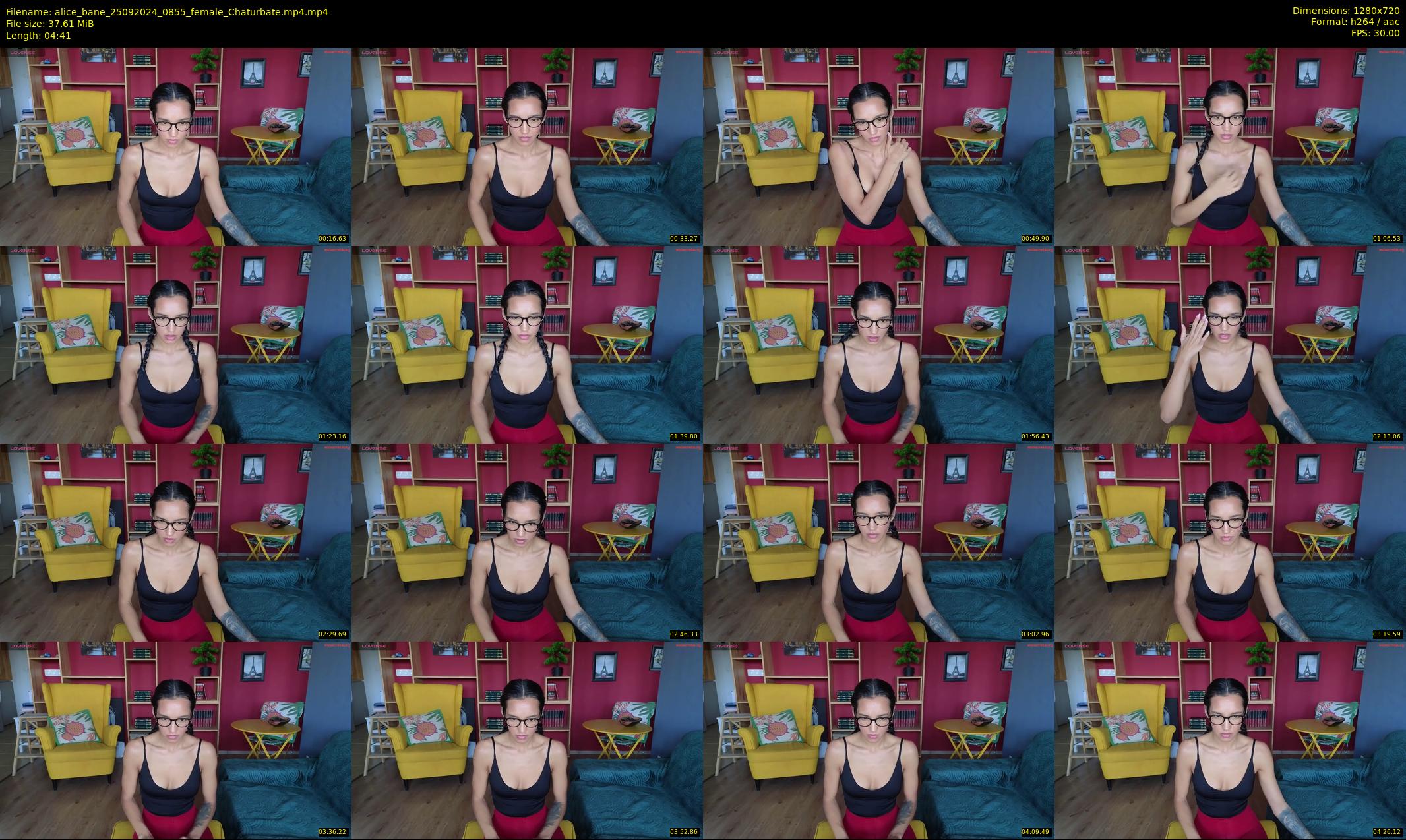alice_bane — 5 minute Chaturbate female cam show recording, 720p, Sep 25, 2024