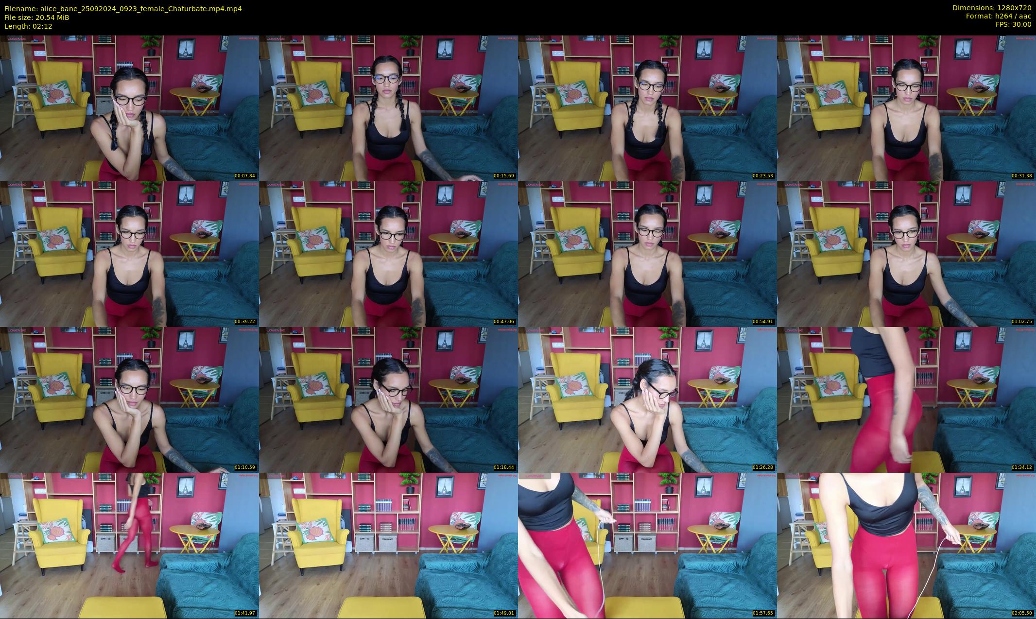 alice_bane — 3 minute Chaturbate female cam show recording, 720p, Sep 25, 2024