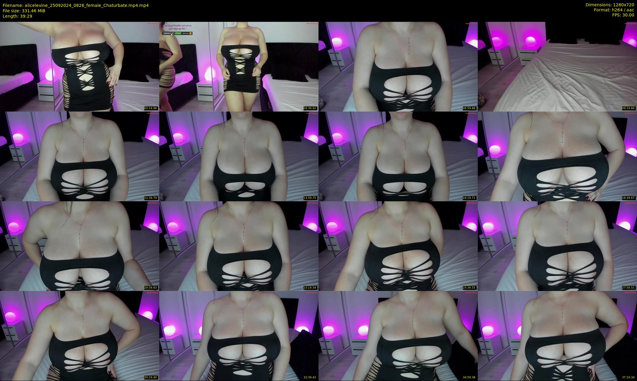 alicelevine — 40 minute Chaturbate female cam show recording, 720p, Sep 25, 2024