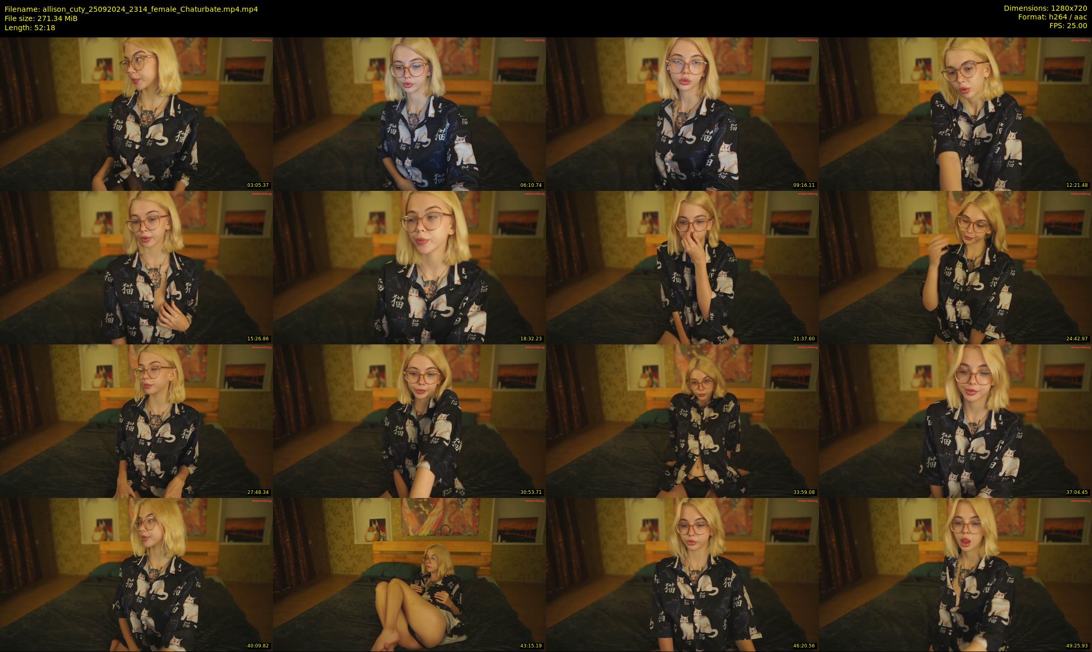 allison_cuty — 53 minute Chaturbate female cam show recording, 720p, Sep 25, 2024