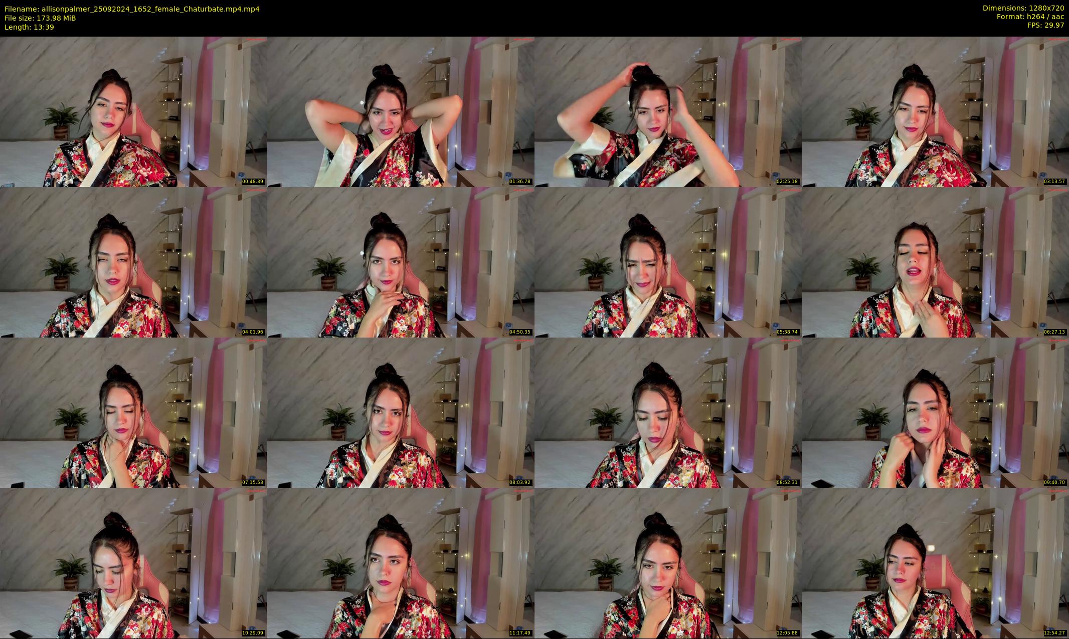 allisonpalmer — 14 minute Chaturbate female cam show recording, 720p, Sep 25, 2024