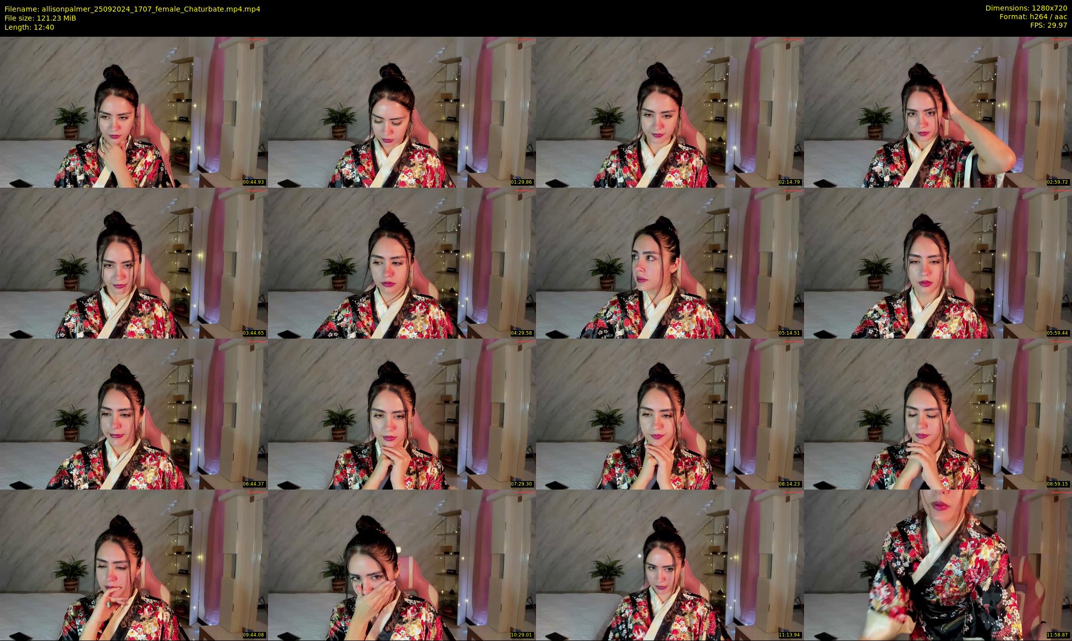 allisonpalmer — 13 minute Chaturbate female cam show recording, 720p, Sep 25, 2024