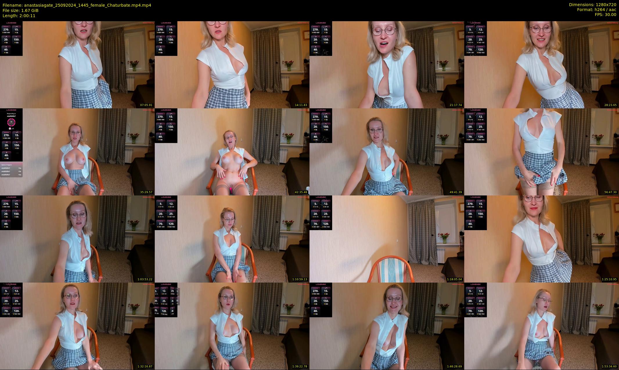 anastasiagate — 121 minute Chaturbate female cam show recording, 720p, Sep 25, 2024