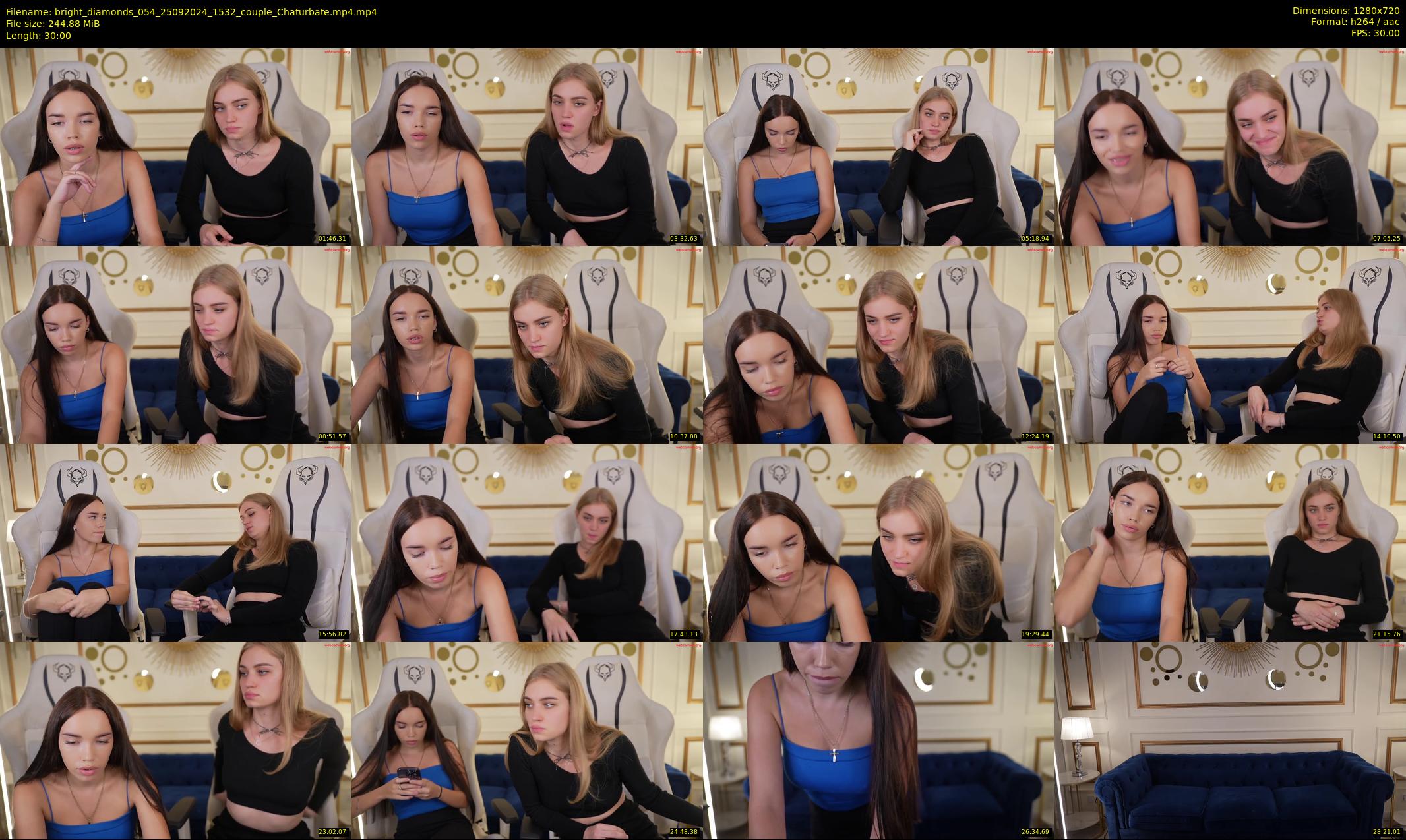 bright_diamonds_054 — 30 minute Chaturbate couple cam show recording, 720p, Sep 25, 2024