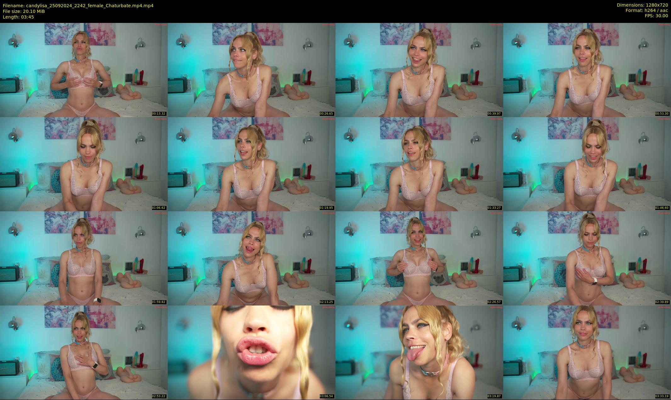 candylisa — 4 minute Chaturbate female cam show recording, 720p, Sep 25, 2024