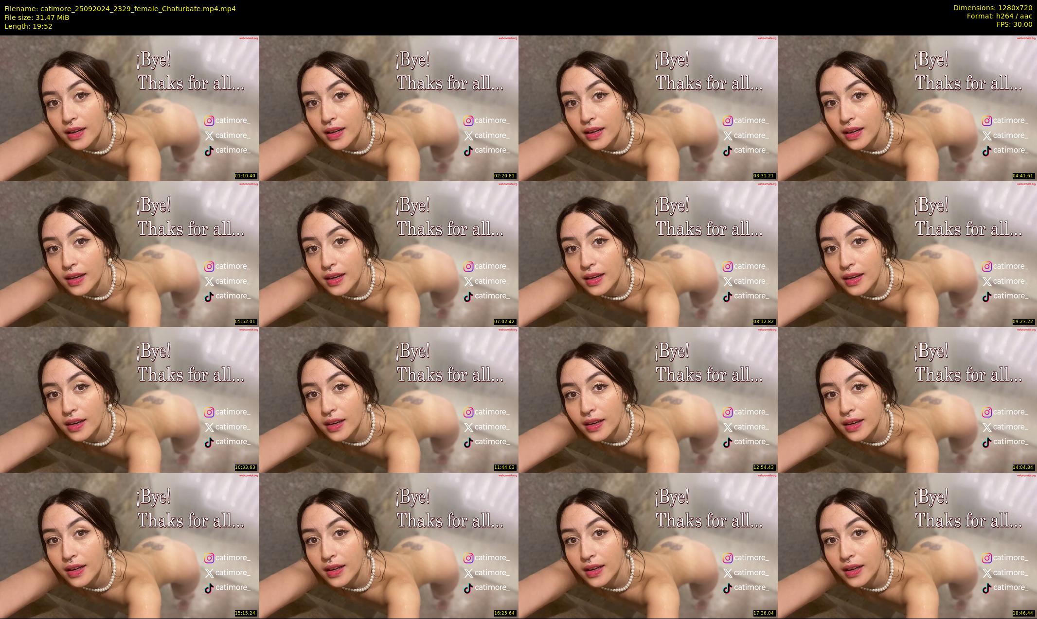 catimore — 20 minute Chaturbate female cam show recording, 720p, Sep 25, 2024