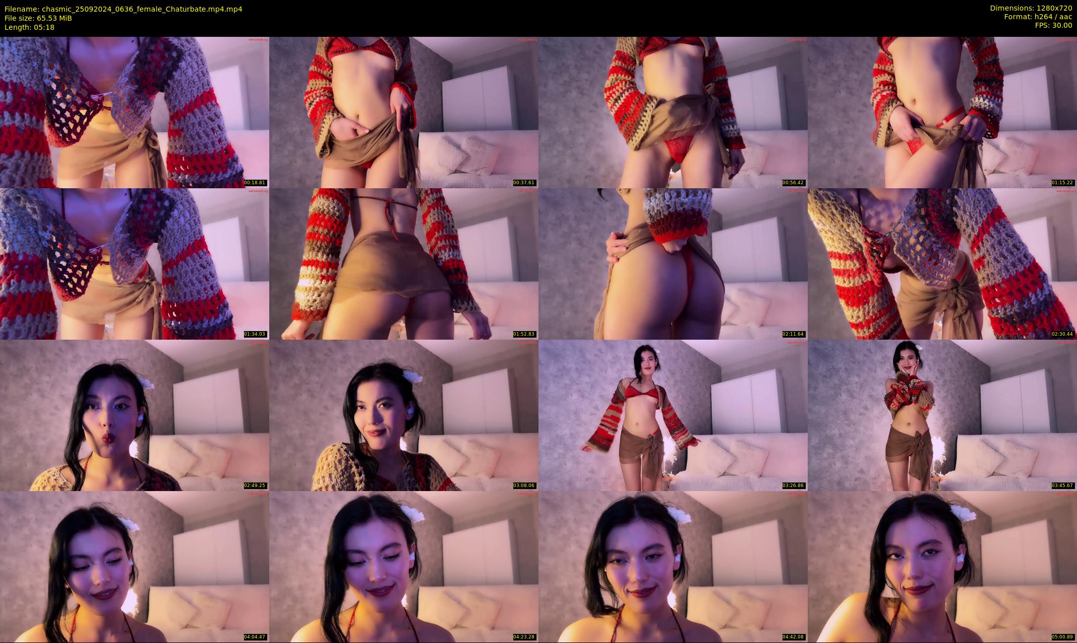 chasmic — 6 minute Chaturbate female cam show recording, 720p, Sep 25, 2024