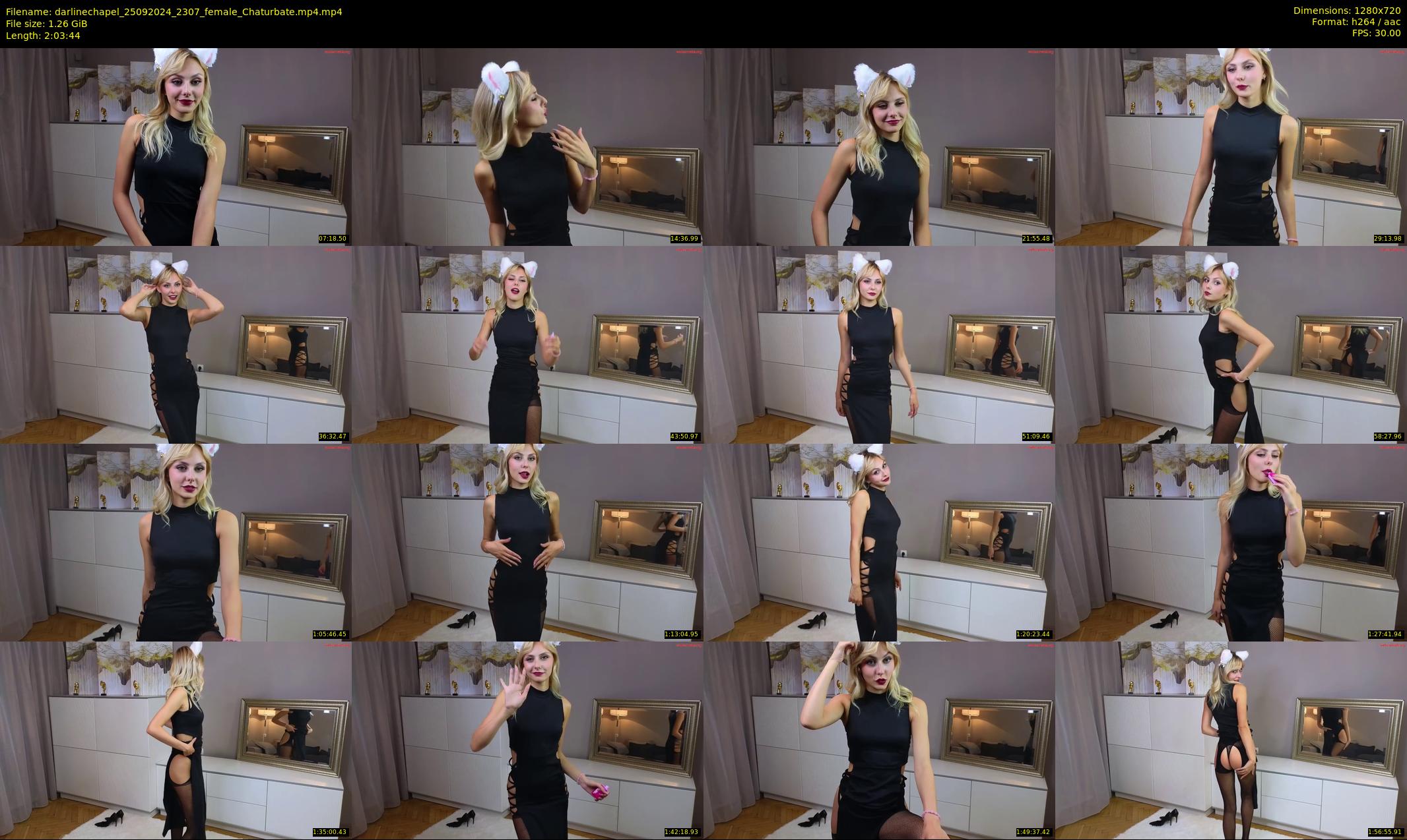 darlinechapel — 124 minute Chaturbate female cam show recording, 720p, Sep 25, 2024