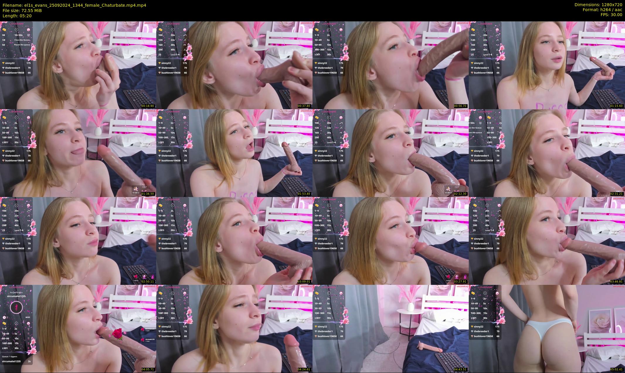 el1s_evans — 6 minute Chaturbate female cam show recording, 720p, Sep 25, 2024