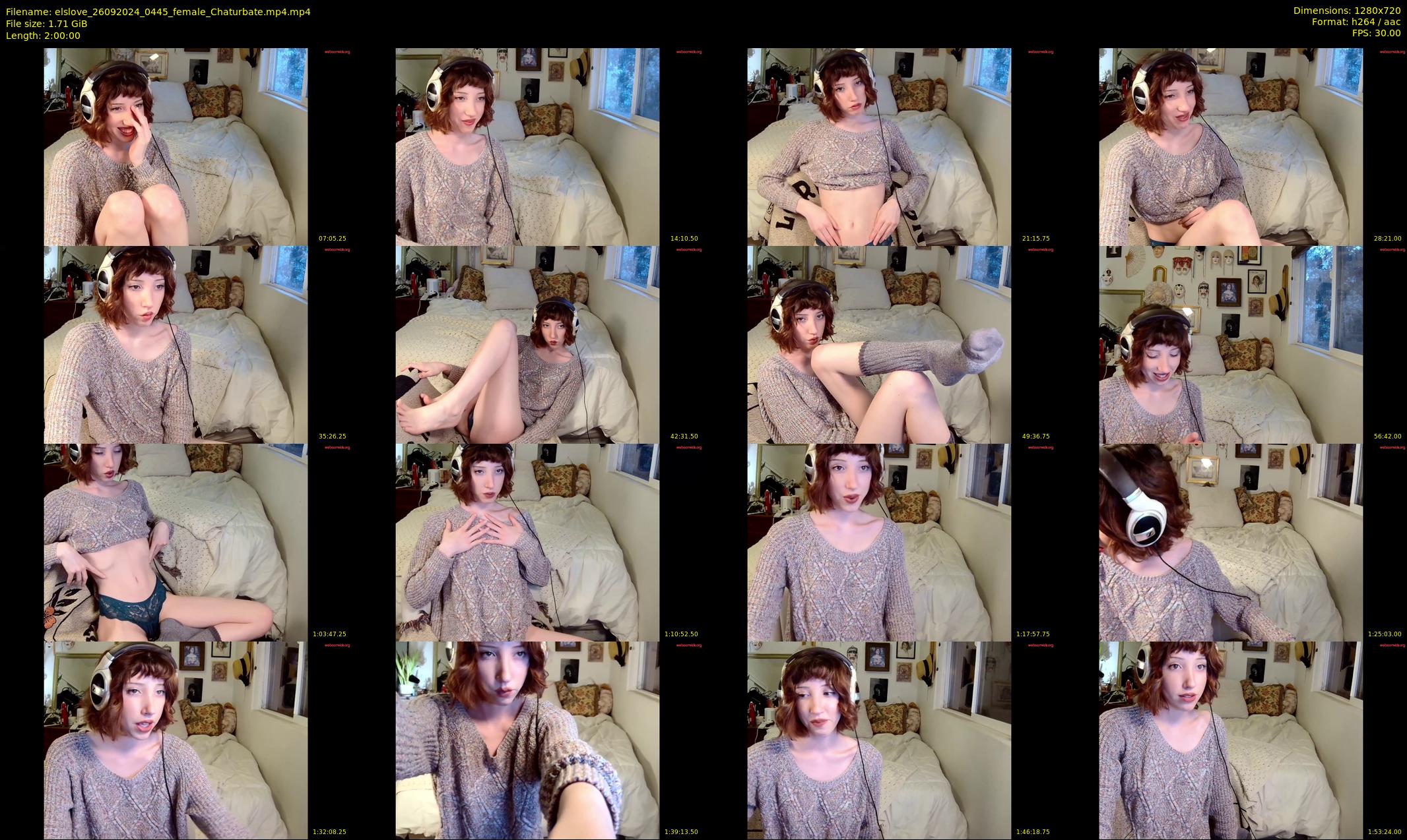 elslove — 120 minute Chaturbate female cam show recording, 720p, Sep 26, 2024