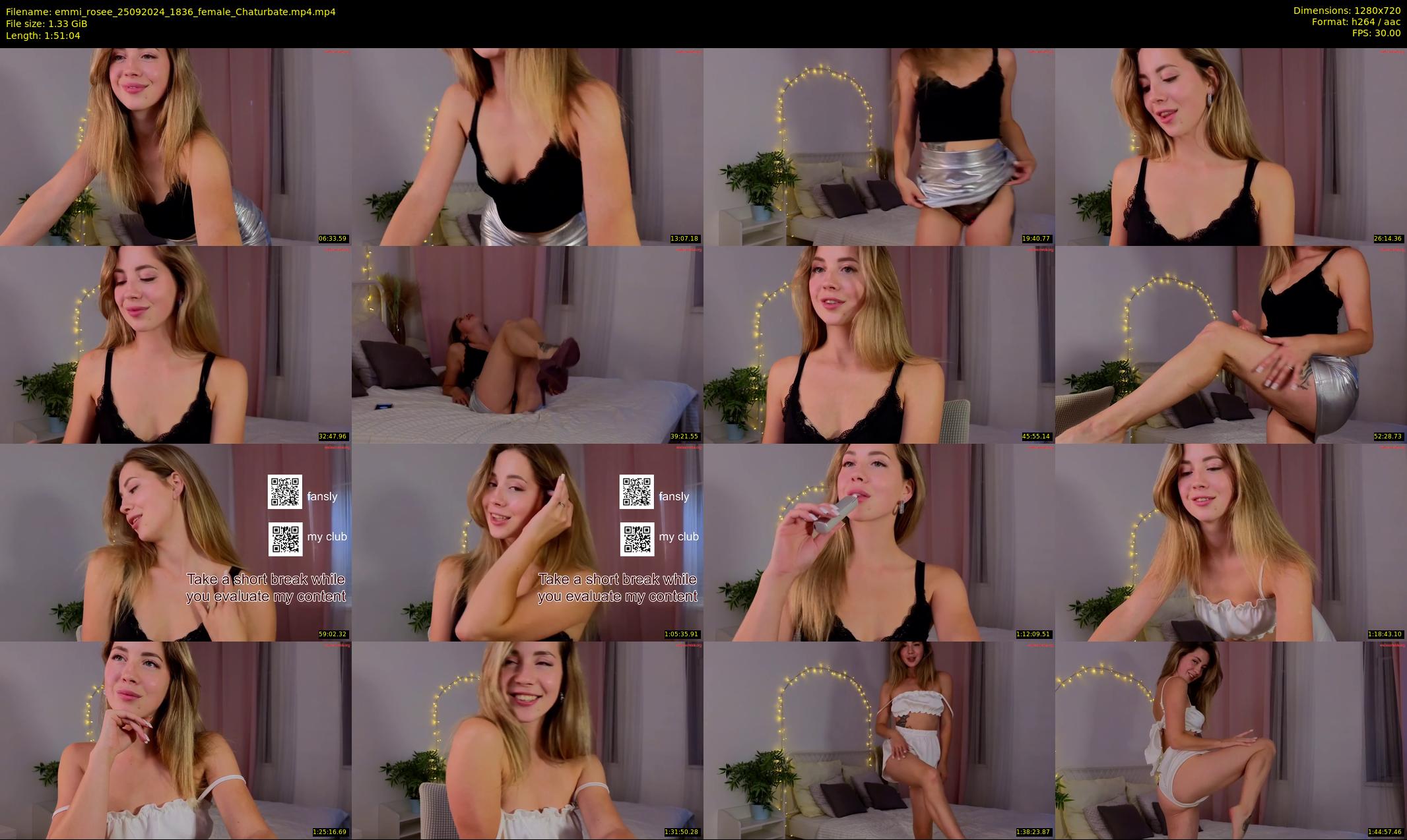 emmi_rosee — 112 minute Chaturbate female cam show recording, 720p, Sep 25, 2024