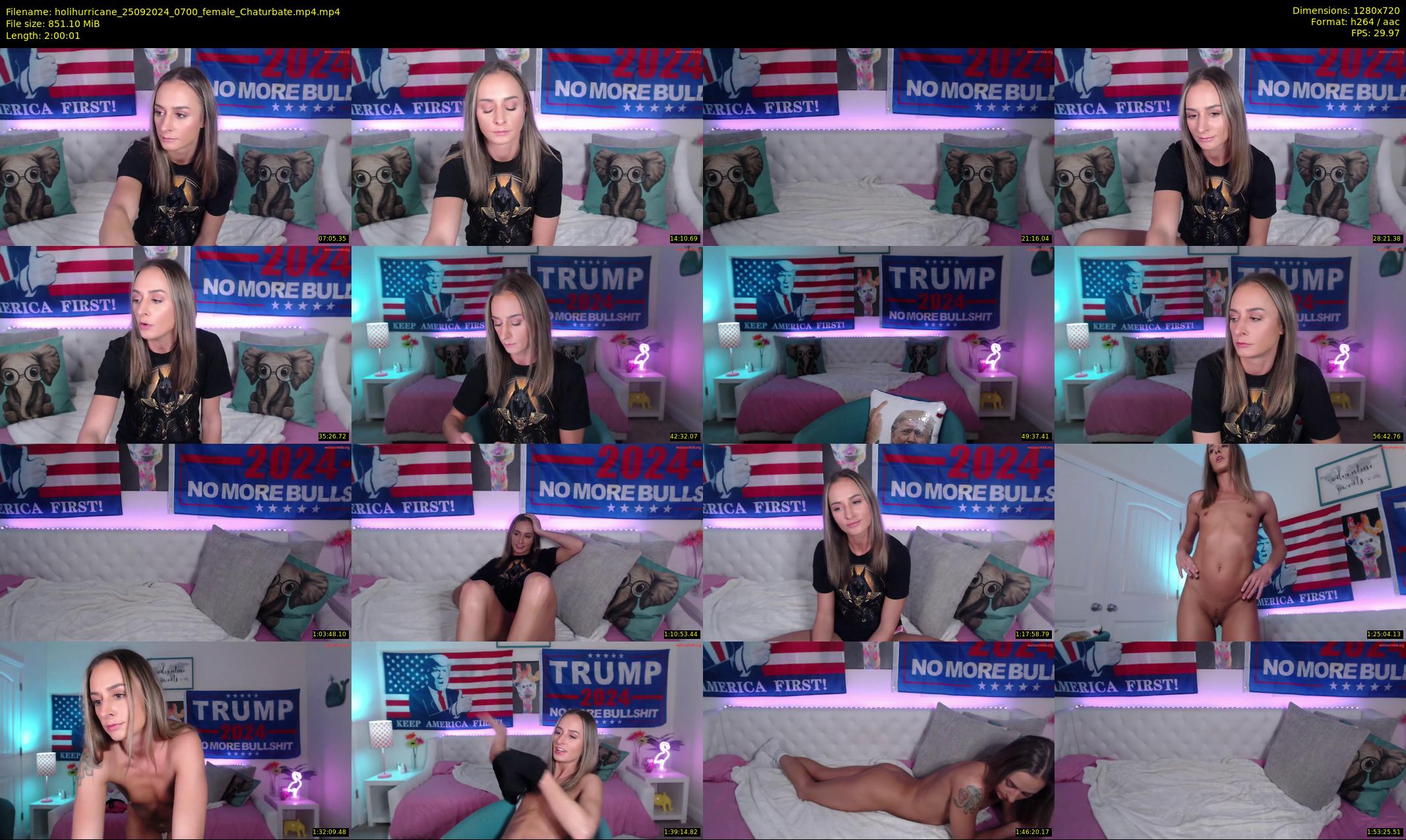 holihurricane — 121 minute Chaturbate female cam show recording, 720p, Sep 25, 2024