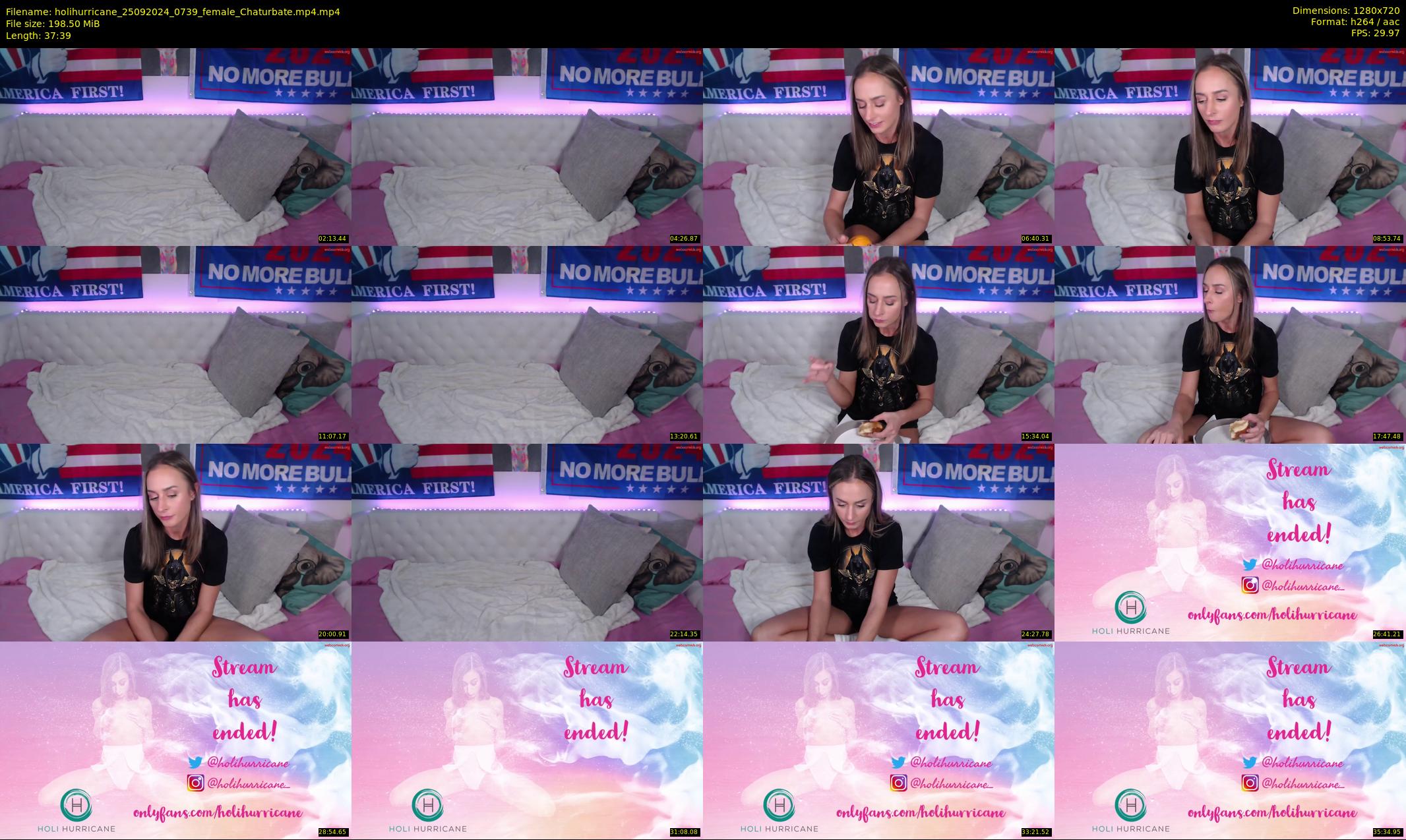 holihurricane — 38 minute Chaturbate female cam show recording, 720p, Sep 25, 2024