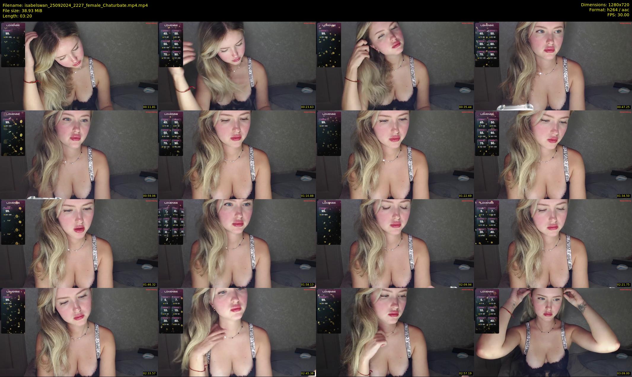 isabelswan — 4 minute Chaturbate female cam show recording, 720p, Sep 25, 2024