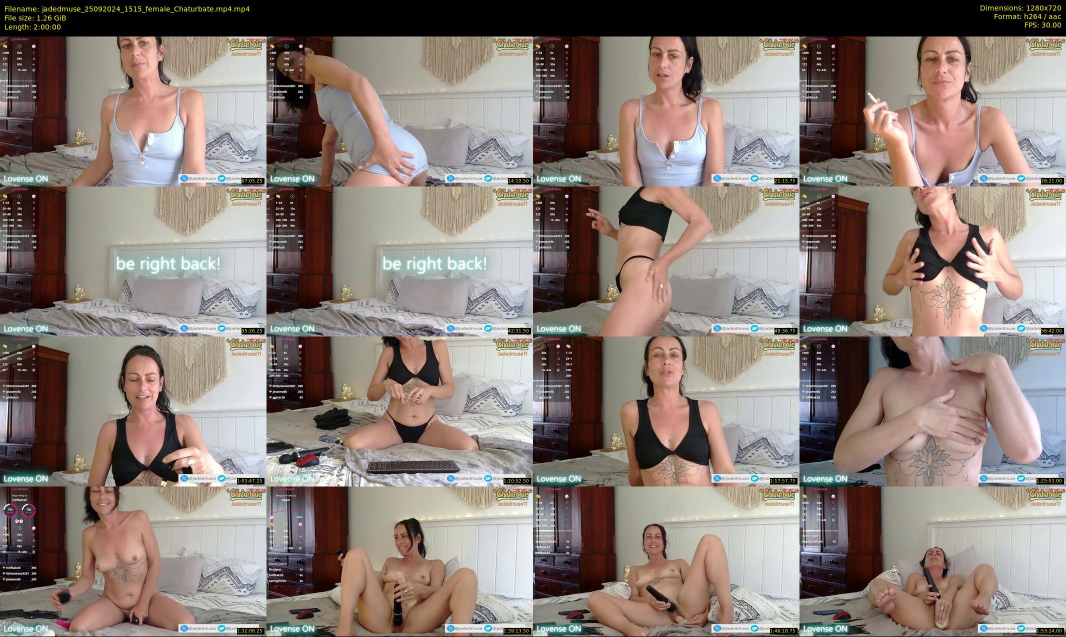 jadedmuse — 120 minute Chaturbate female cam show recording, 720p, Sep 25, 2024