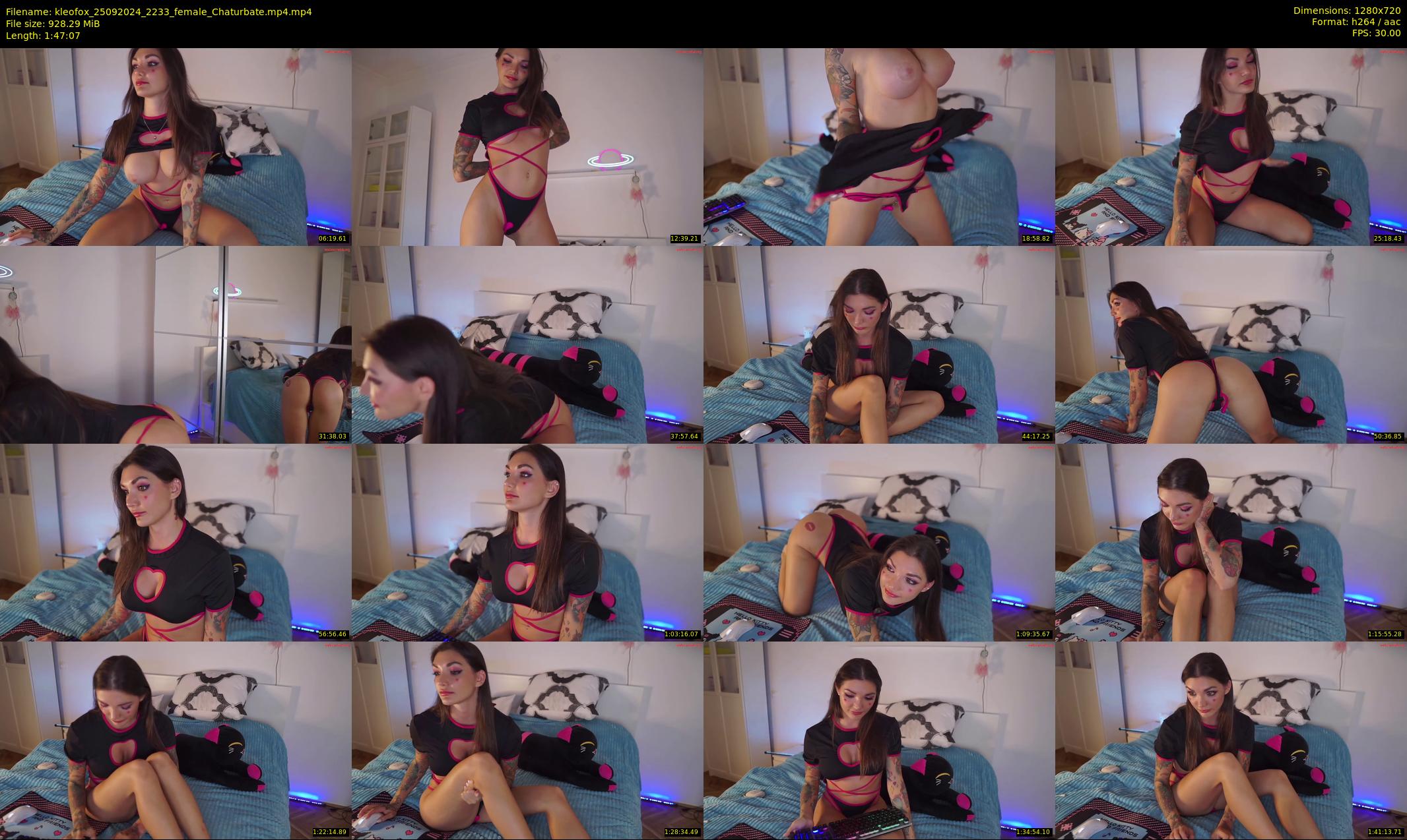 kleofox — 108 minute Chaturbate female cam show recording, 720p, Sep 25, 2024