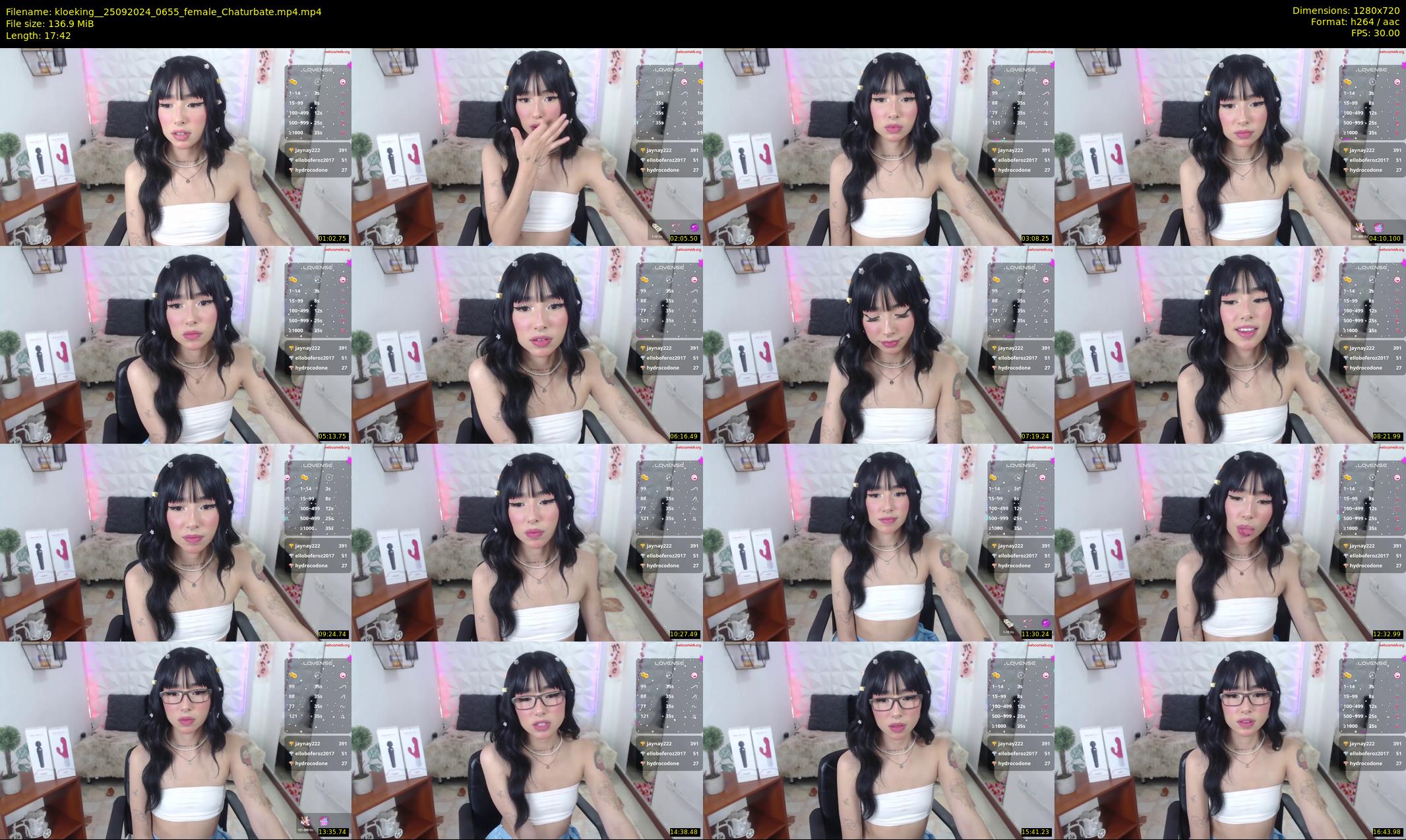 kloeking_ — 18 minute Chaturbate female cam show recording, 720p, Sep 25, 2024