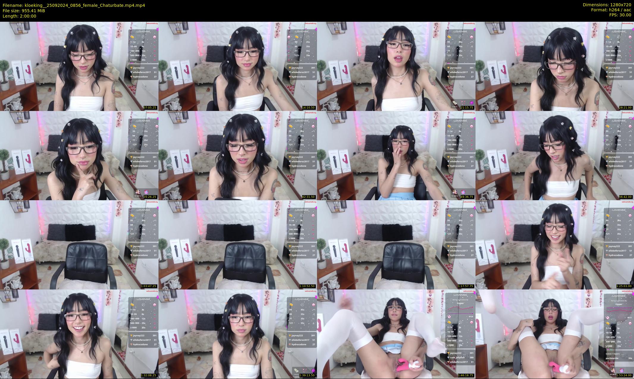 kloeking_ — 120 minute Chaturbate female cam show recording, 720p, Sep 25, 2024