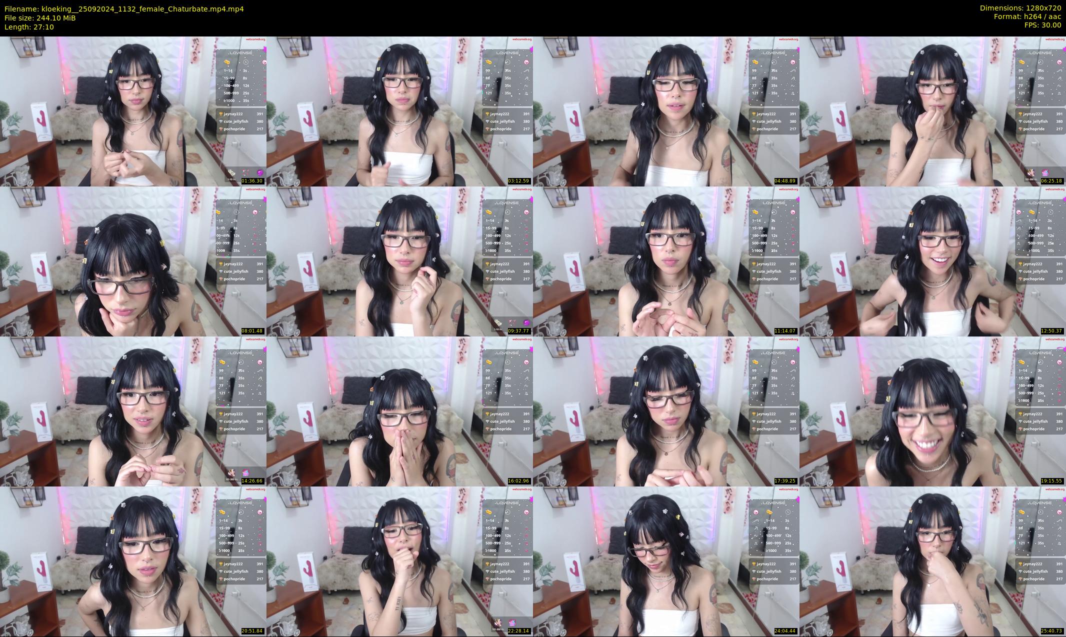 kloeking_ — 28 minute Chaturbate female cam show recording, 720p, Sep 25, 2024