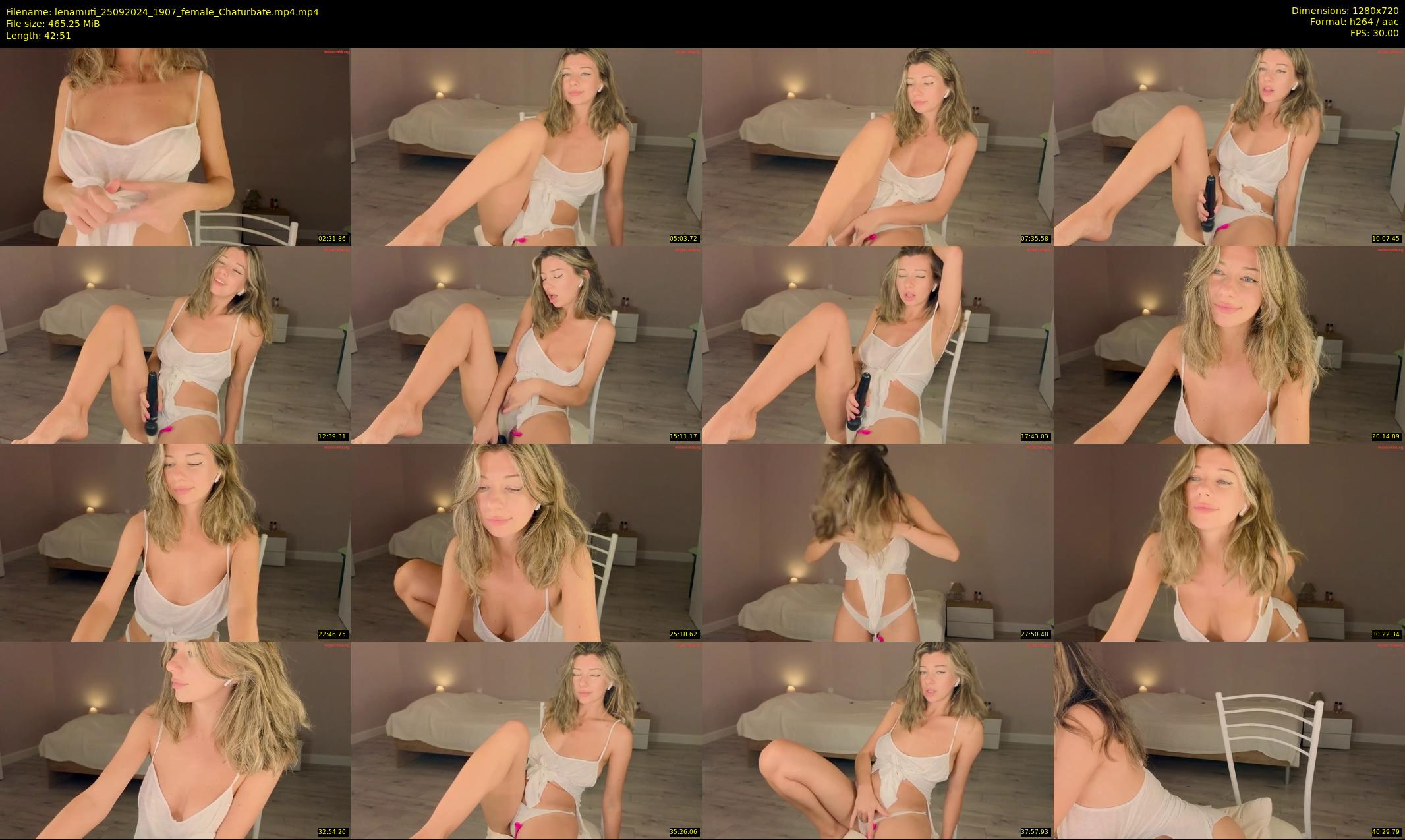 lenamuti — 43 minute Chaturbate female cam show recording, 720p, Sep 25, 2024