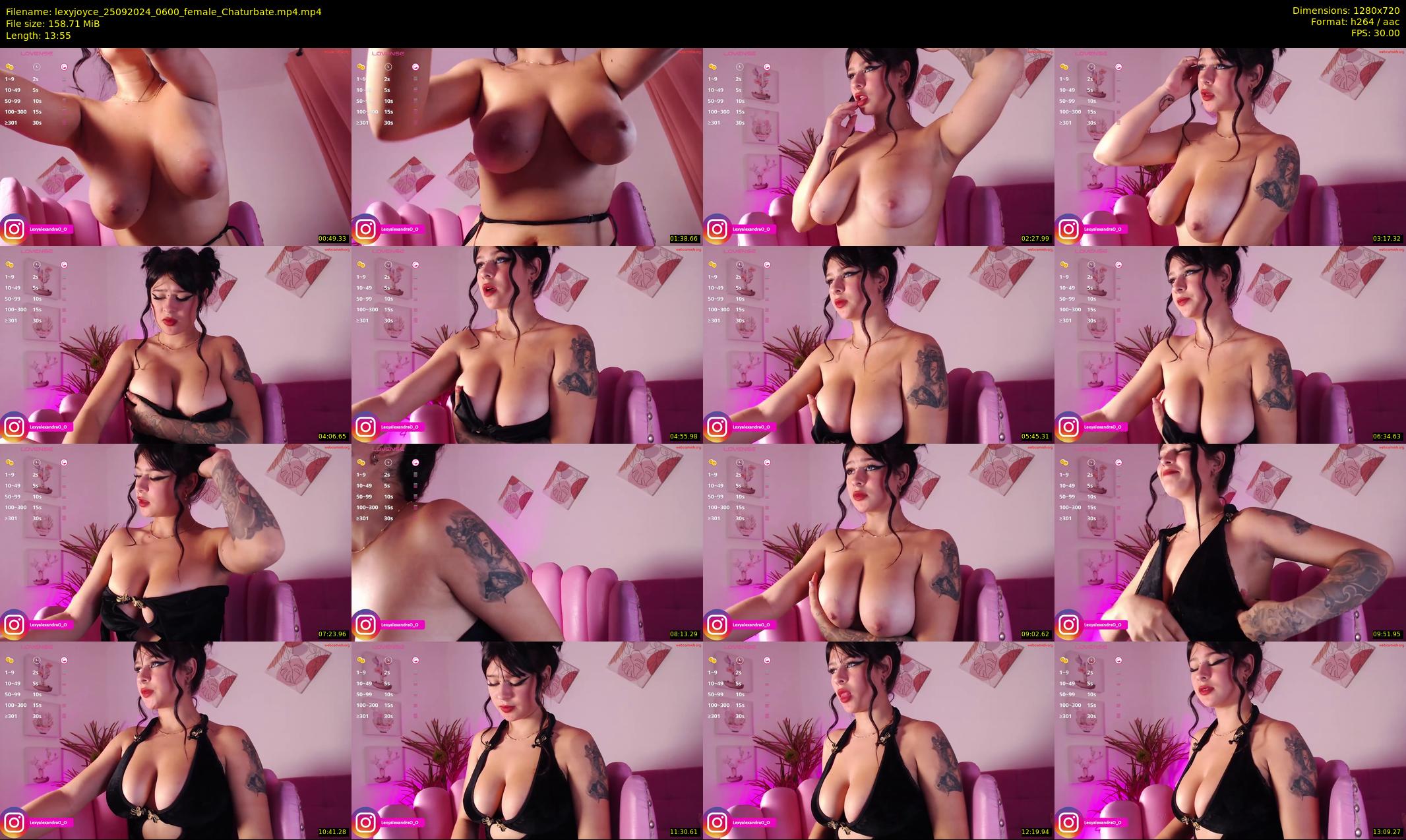 lexyjoyce — 14 minute Chaturbate female cam show recording, 720p, Sep 25, 2024