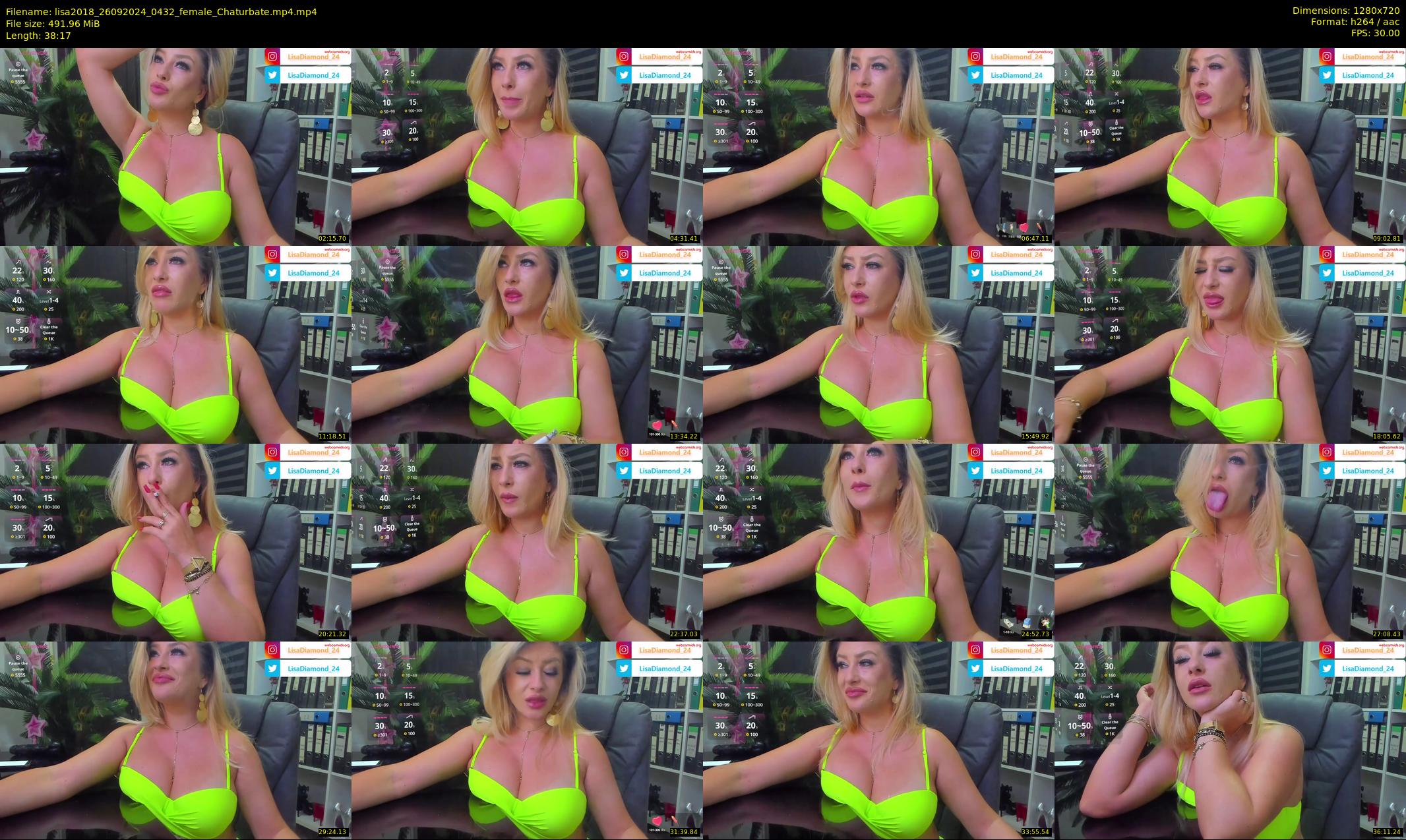 lisa2018 — 39 minute Chaturbate female cam show recording, 720p, Sep 26, 2024