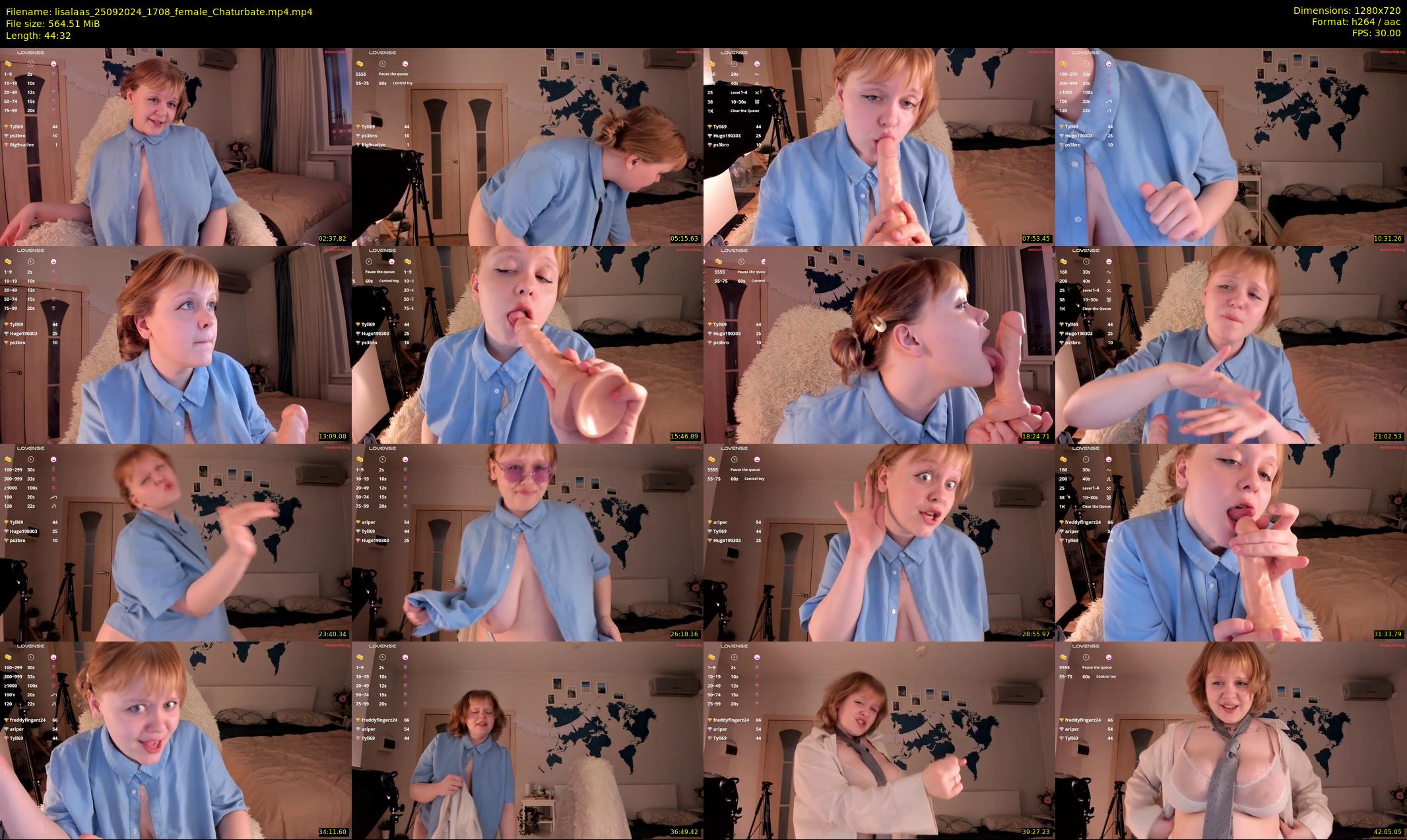 lisalaas — 45 minute Chaturbate female cam show recording, 720p, Sep 25, 2024
