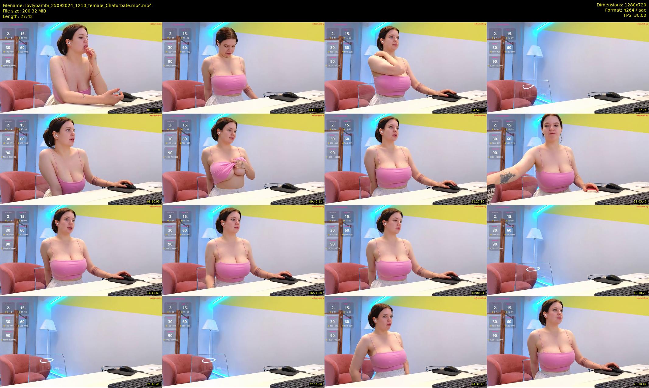 lovlybambi — 28 minute Chaturbate female cam show recording, 720p, Sep 25, 2024