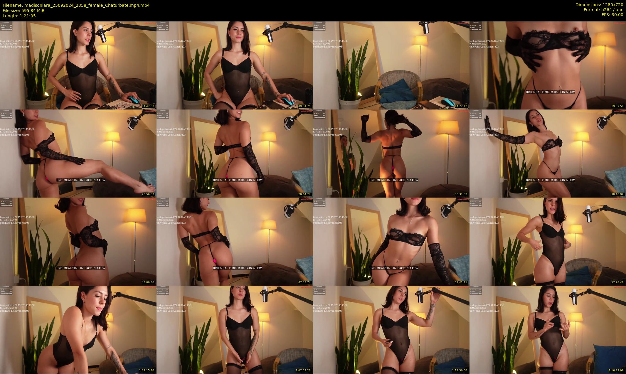 madisonlara — 82 minute Chaturbate female cam show recording, 720p, Sep 25, 2024