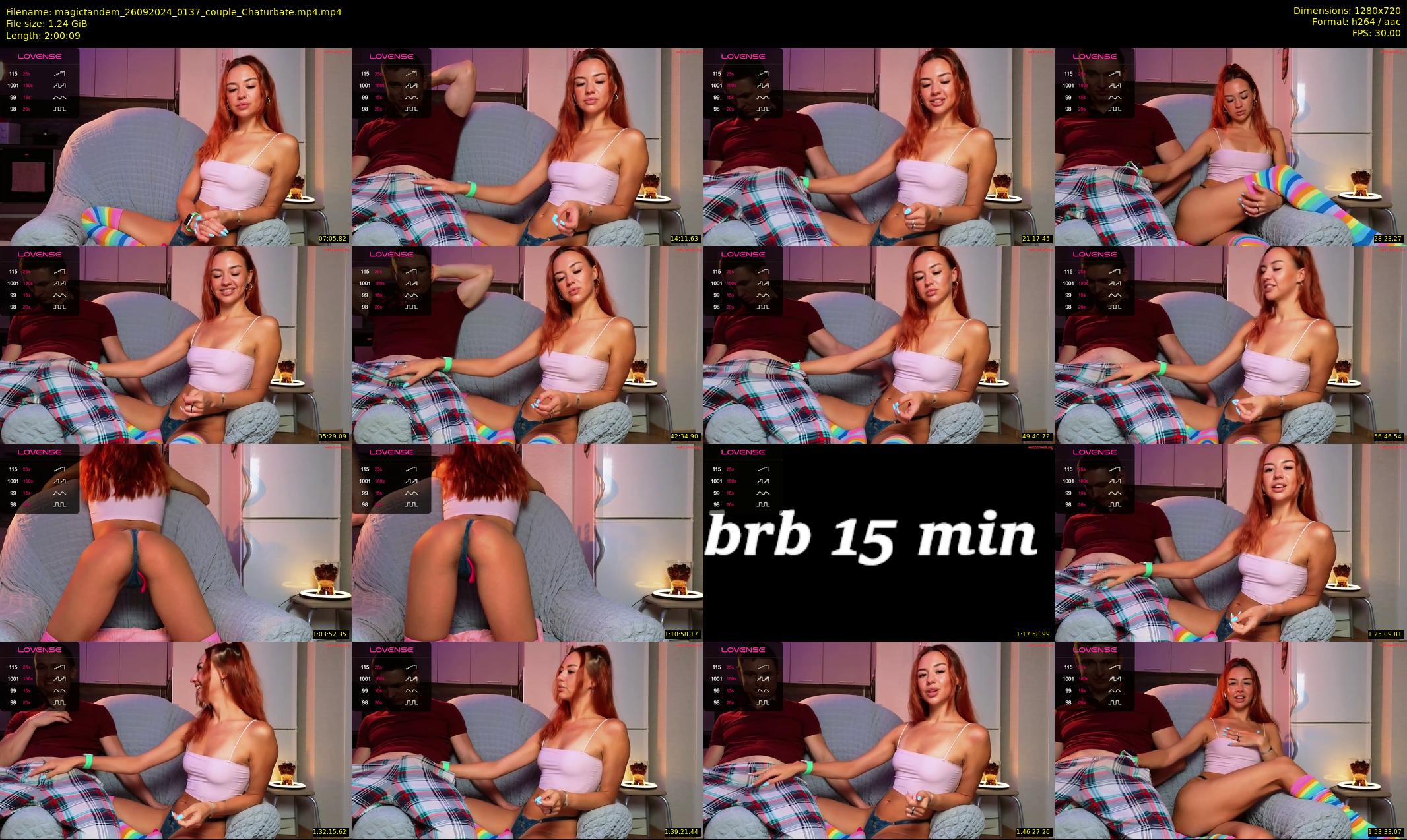 magictandem — 121 minute Chaturbate couple cam show recording, 720p, Sep 26, 2024