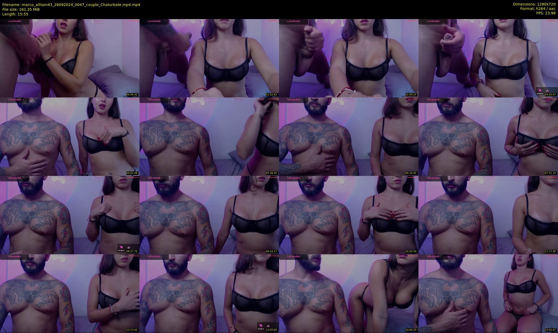 marco_allison43 — 16 minute Chaturbate couple cam show recording, 720p, Sep 26, 2024