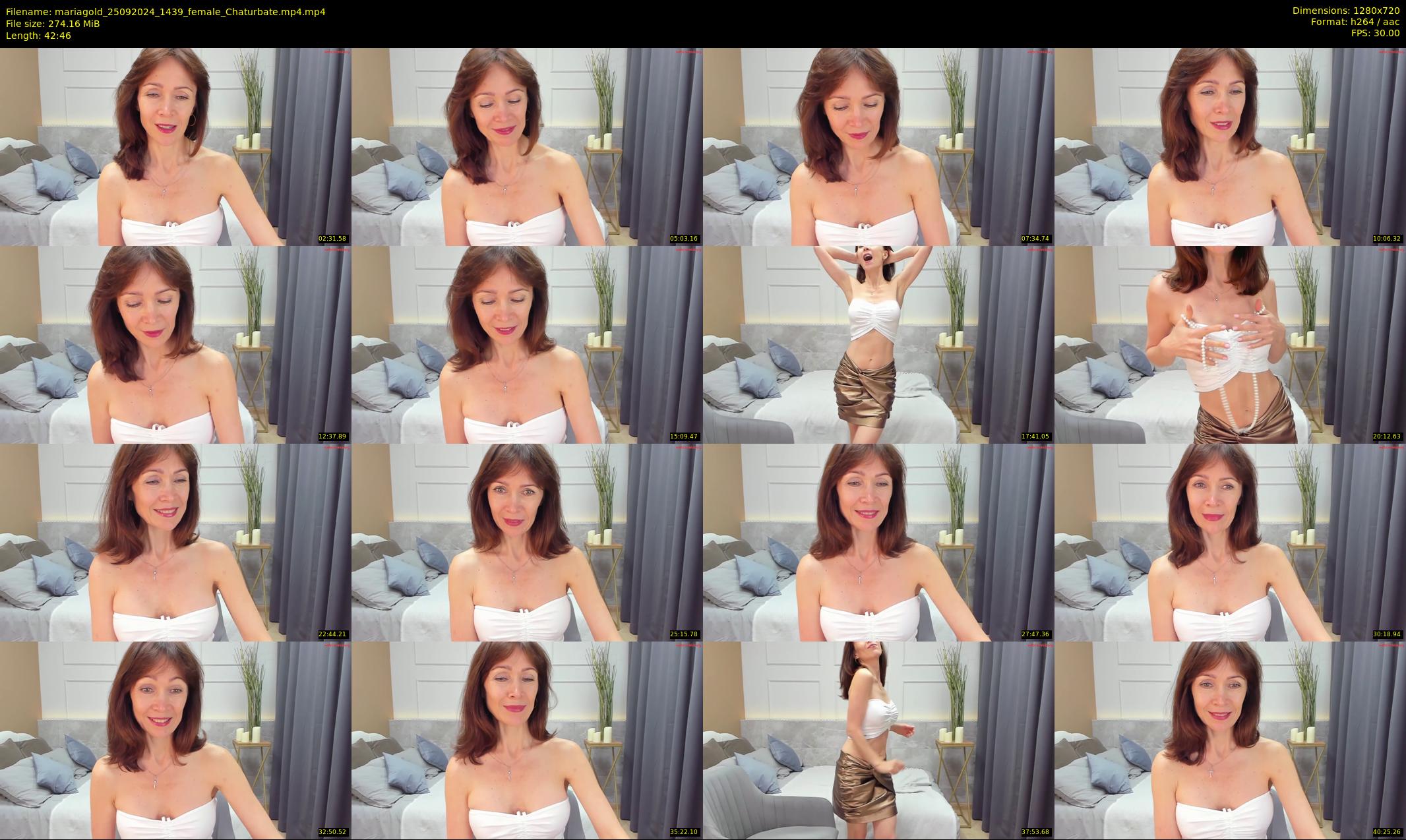 mariagold — 43 minute Chaturbate female cam show recording, 720p, Sep 25, 2024