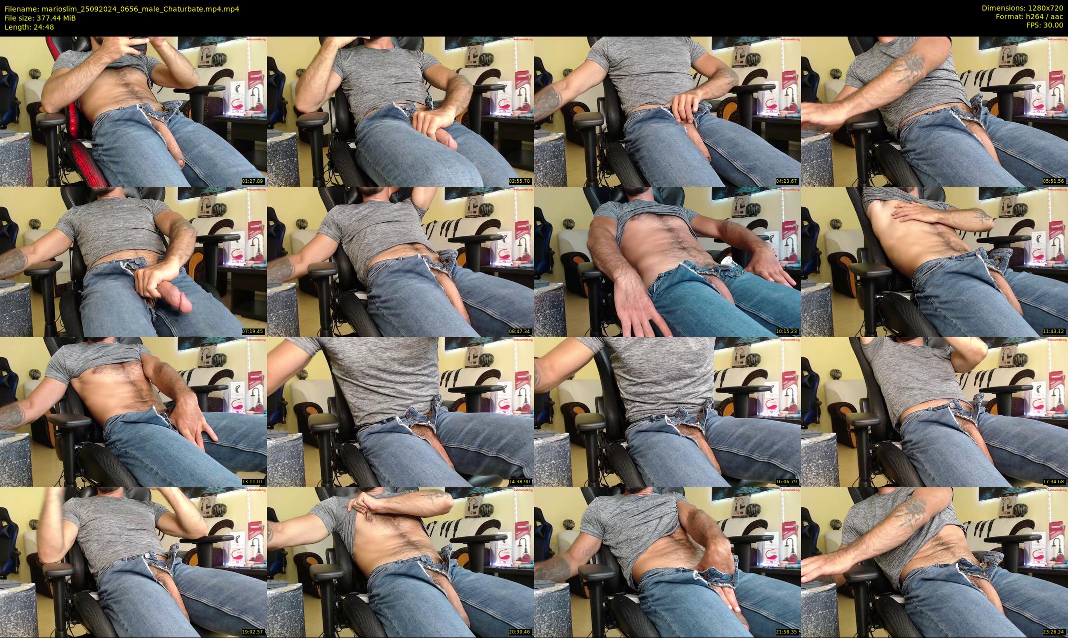 marioslim — 25 minute Chaturbate male cam show recording, 720p, Sep 25, 2024