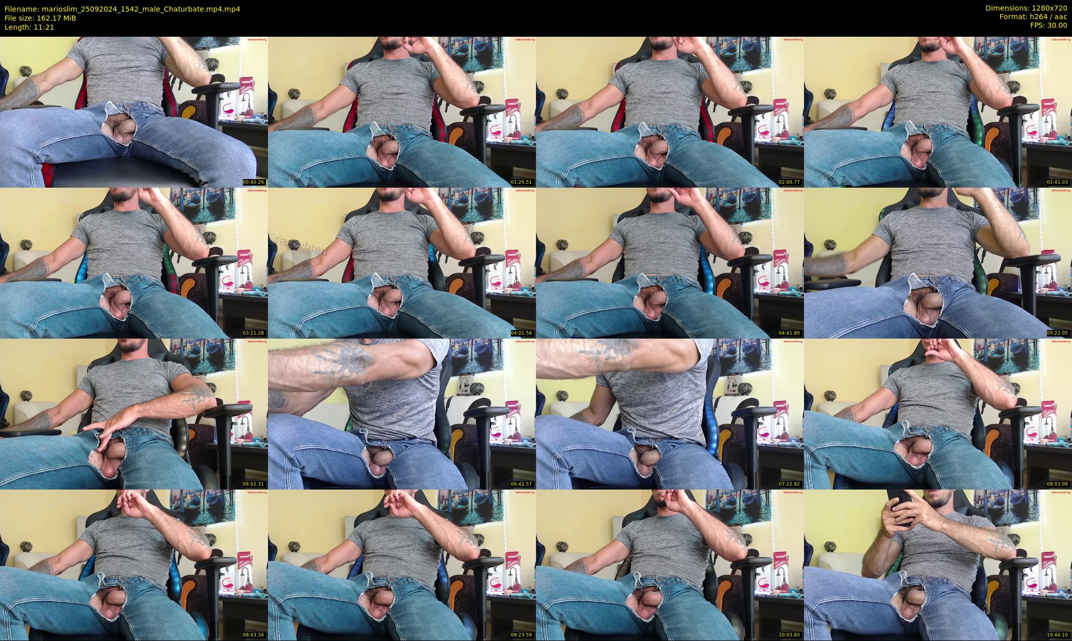 marioslim — 12 minute Chaturbate male cam show recording, 720p, Sep 25, 2024