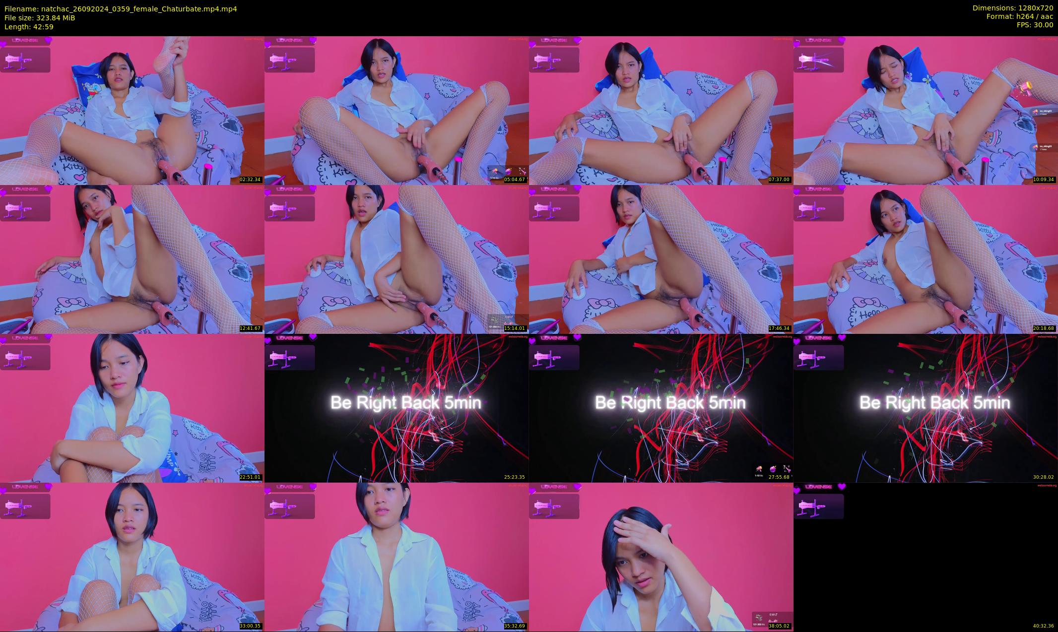 natchac — 43 minute Chaturbate female cam show recording, 720p, Sep 26, 2024