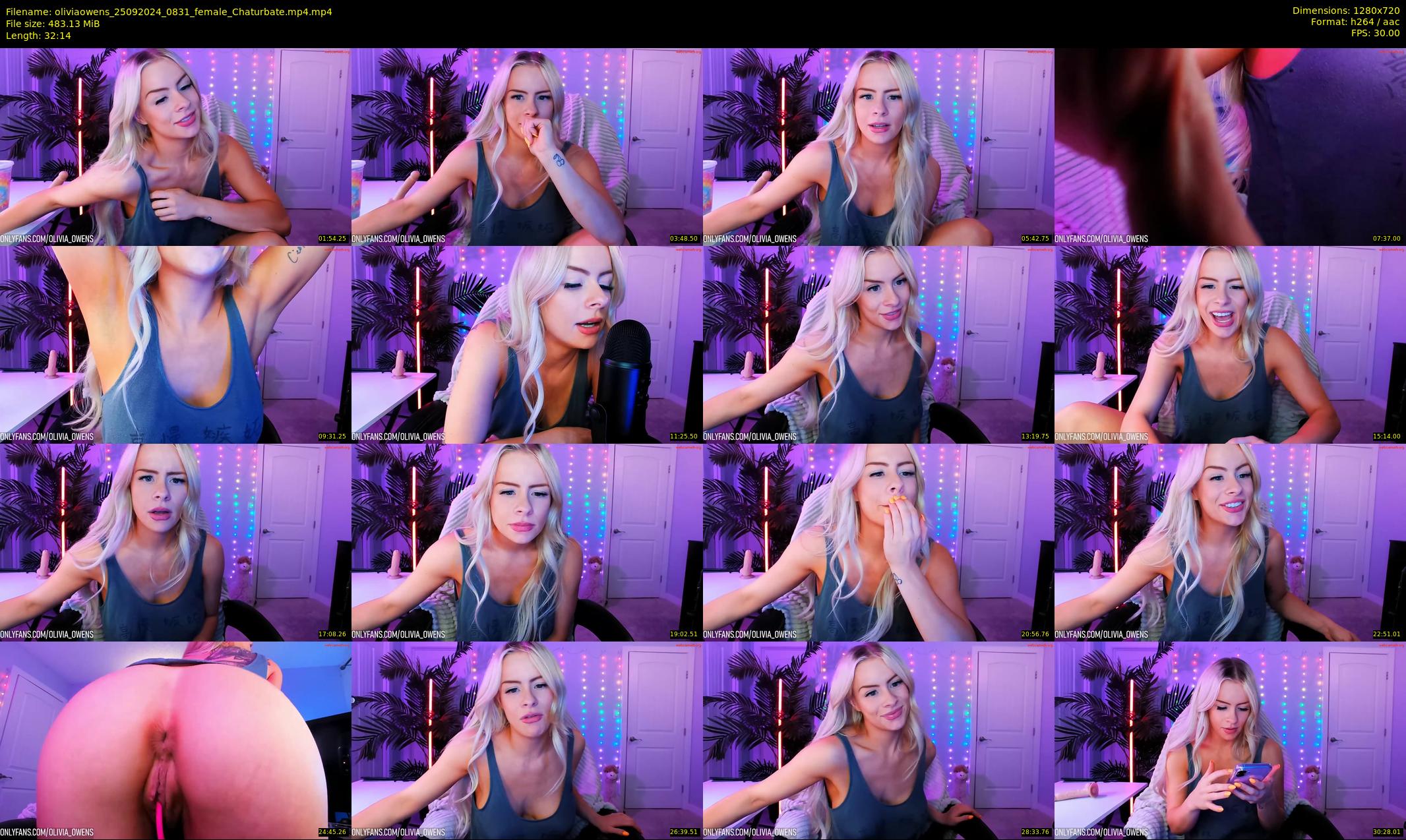 oliviaowens — 33 minute Chaturbate female cam show recording, 720p, Sep 25, 2024