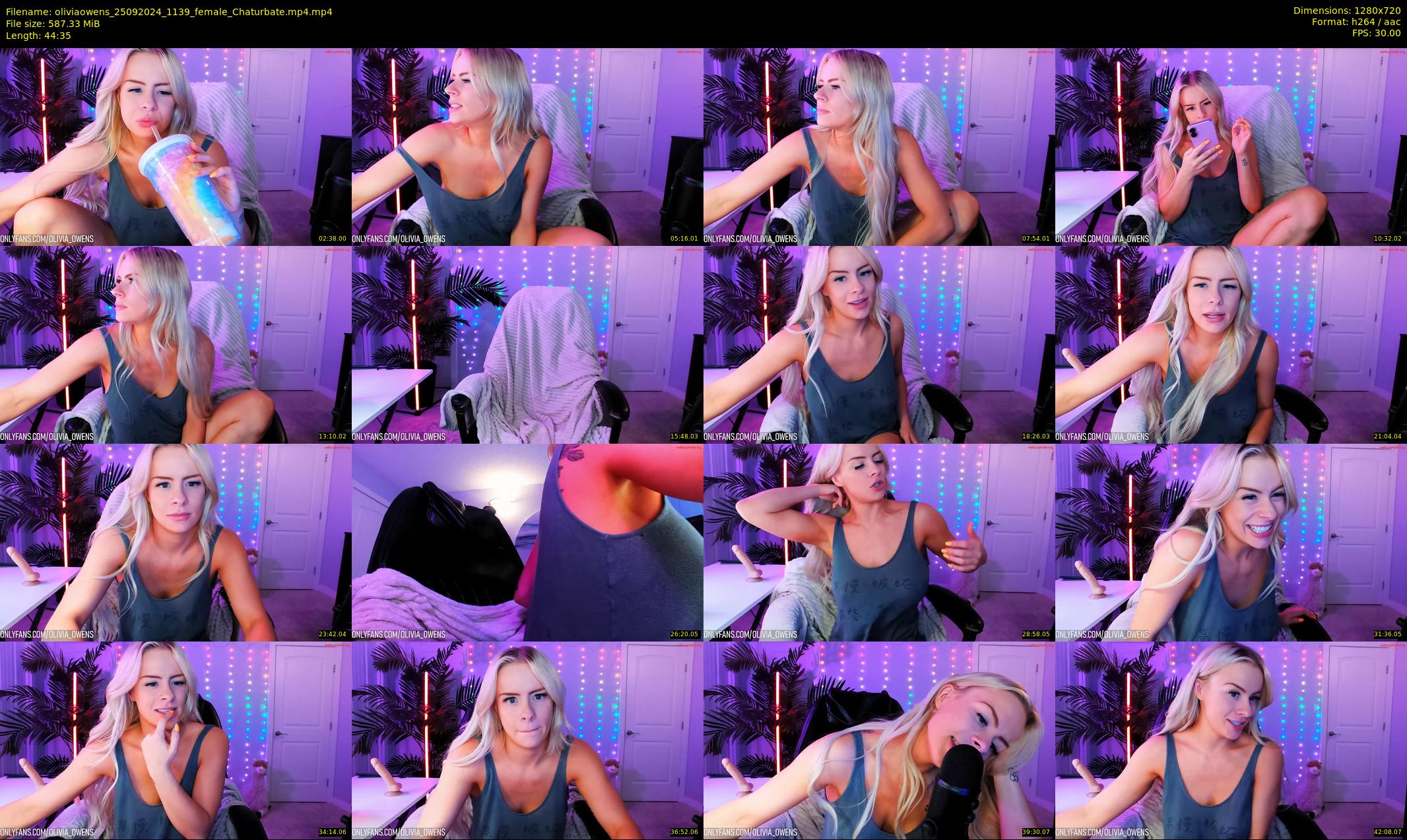 oliviaowens — 45 minute Chaturbate female cam show recording, 720p, Sep 25, 2024