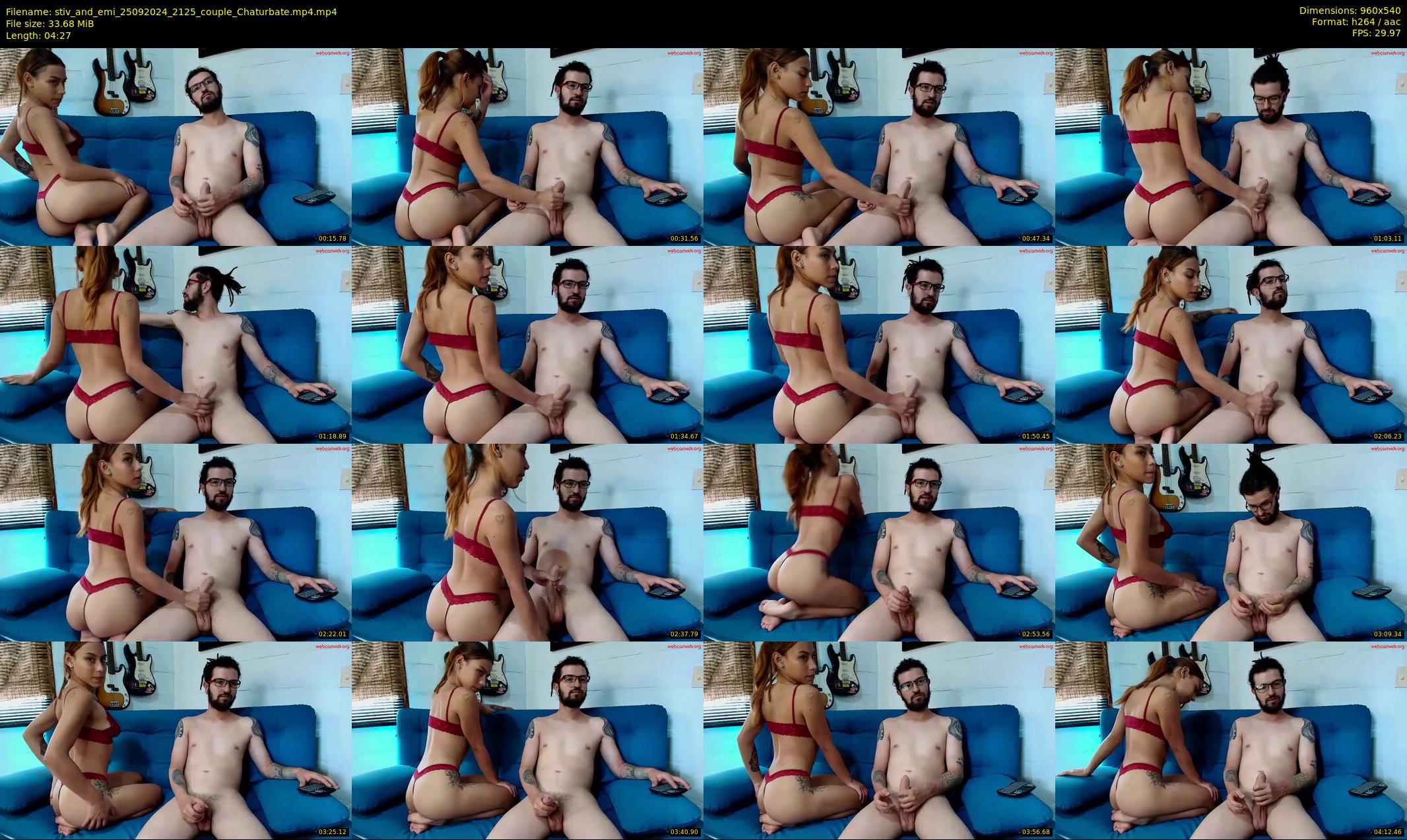stiv_and_emi — 5 minute Chaturbate couple cam show recording, 480p, Sep 25, 2024