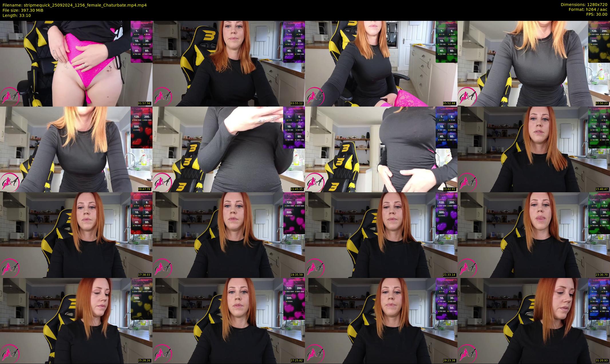 stripmequick — 34 minute Chaturbate female cam show recording, 720p, Sep 25, 2024