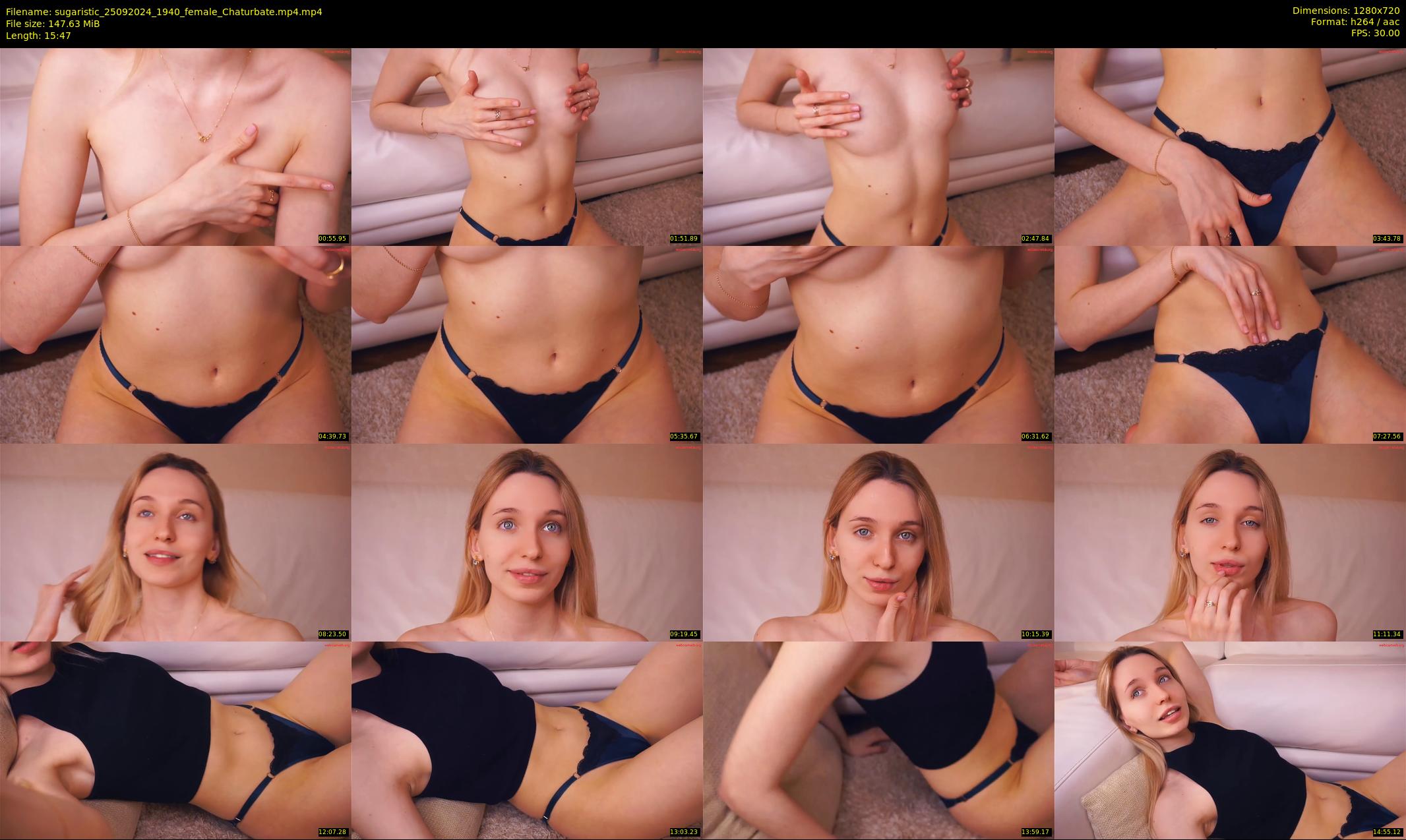 sugaristic — 16 minute Chaturbate female cam show recording, 720p, Sep 25, 2024
