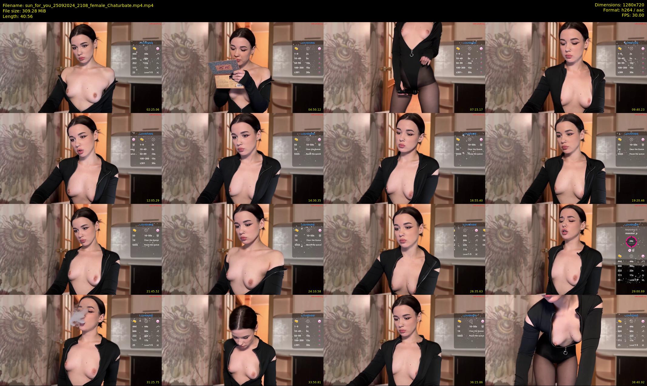 sun_for_you — 41 minute Chaturbate female cam show recording, 720p, Sep 25, 2024