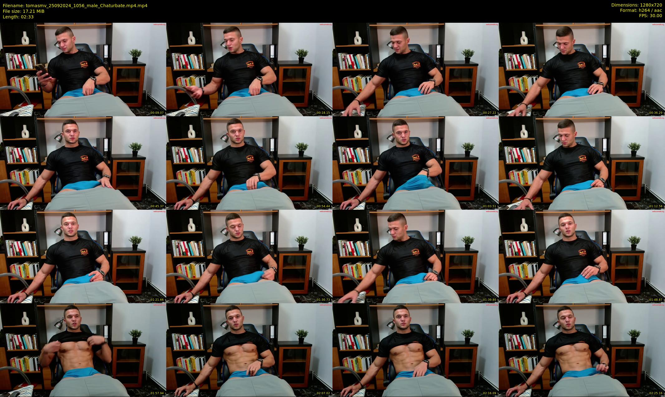 tomasmv — 3 minute Chaturbate male cam show recording, 720p, Sep 25, 2024