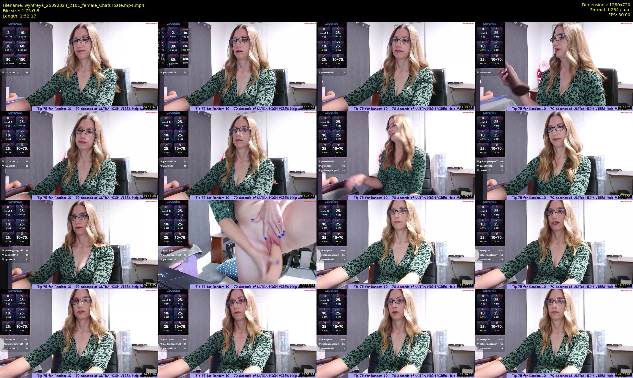 wynfreya — 113 minute Chaturbate female cam show recording, 720p, Sep 25, 2024