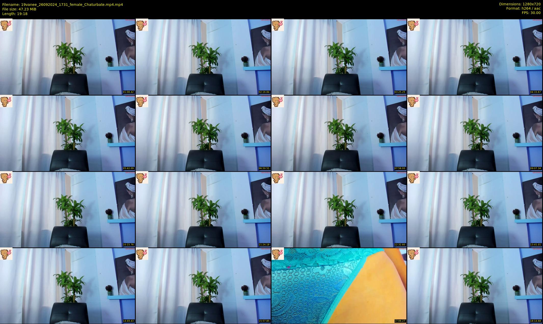 19vanee — 20 minute Chaturbate female cam show recording, 720p, Sep 26, 2024