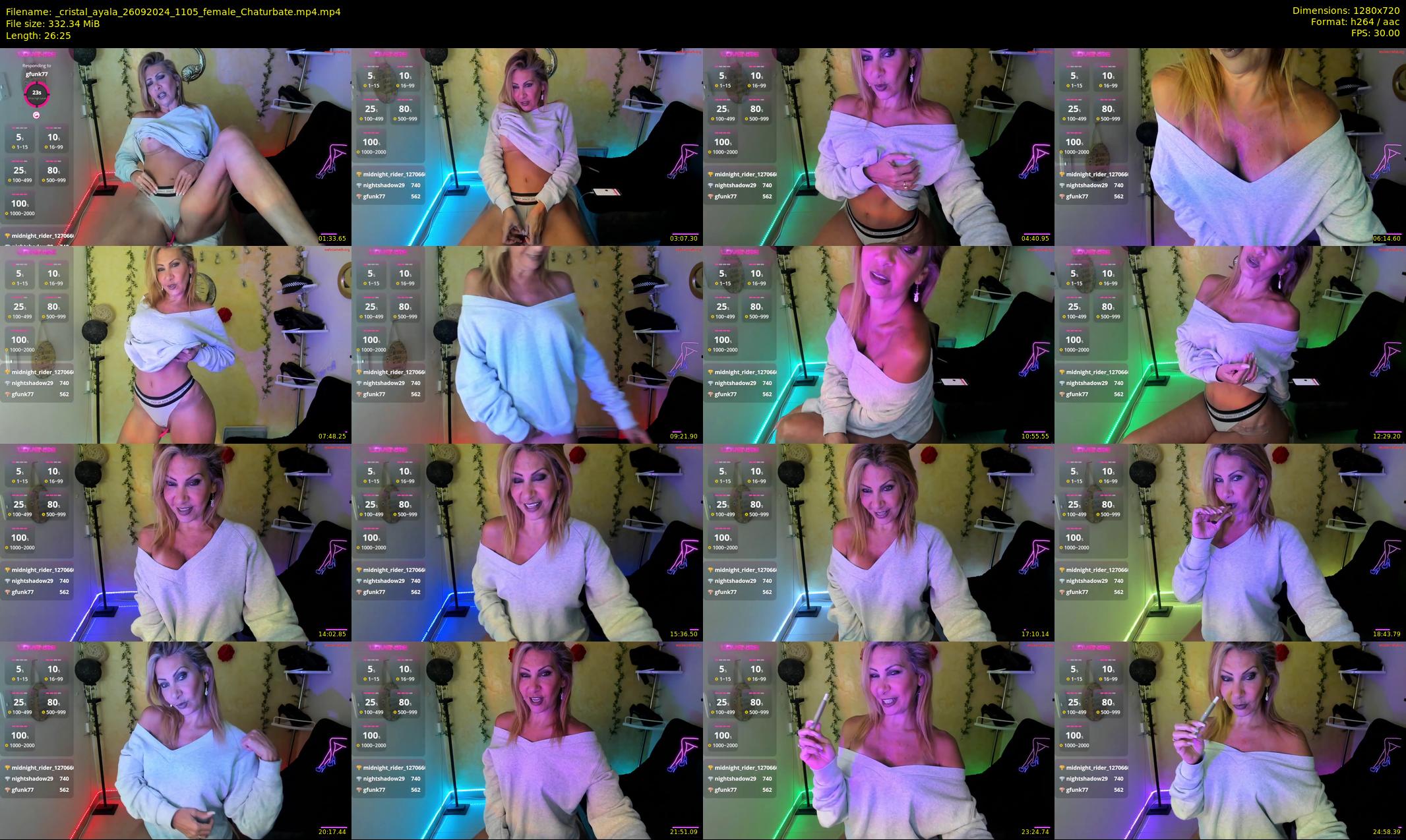_cristal_ayala — 27 minute Chaturbate female cam show recording, 720p, Sep 26, 2024