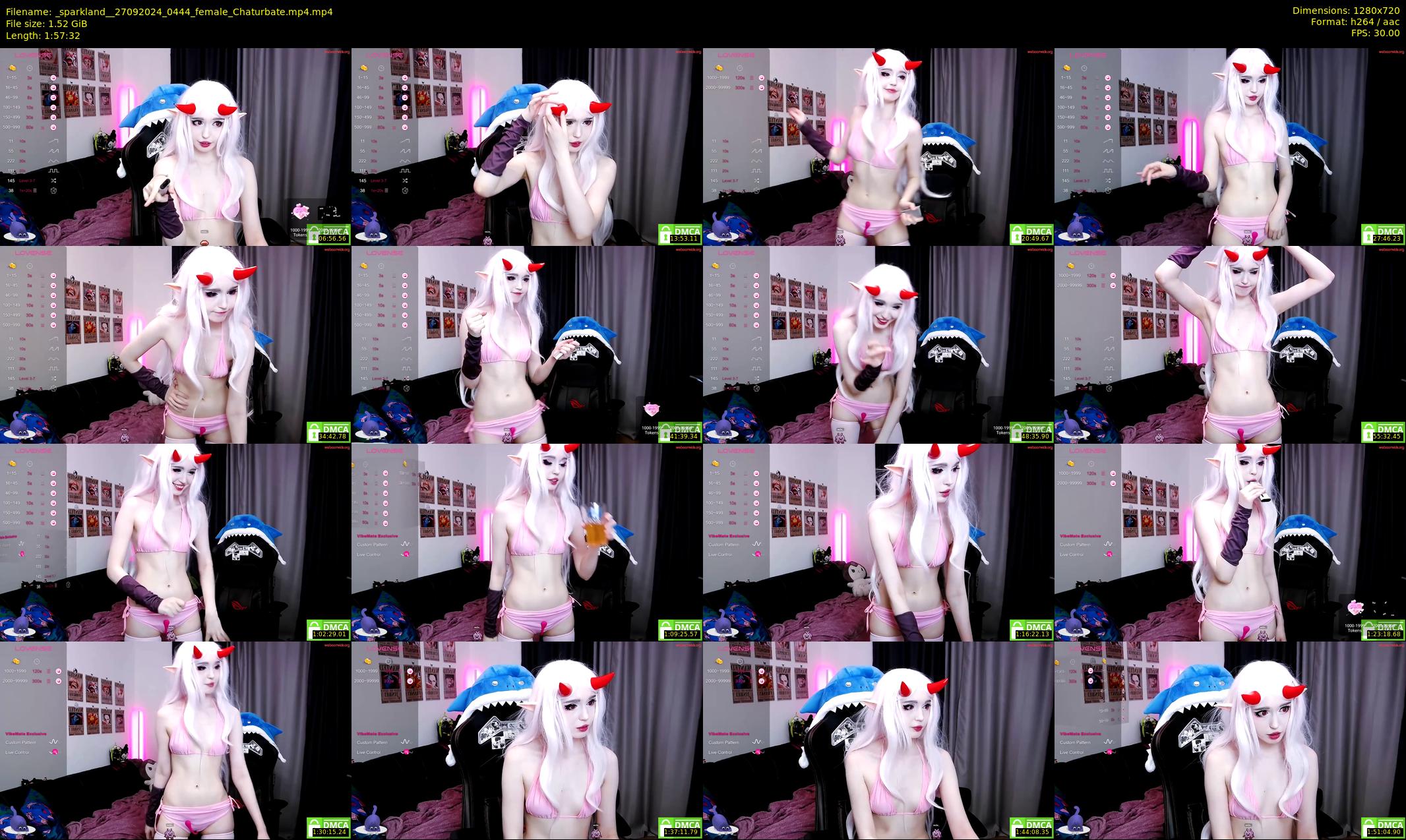 _sparkland_ — 118 minute Chaturbate female cam show recording, 720p, Sep 27, 2024