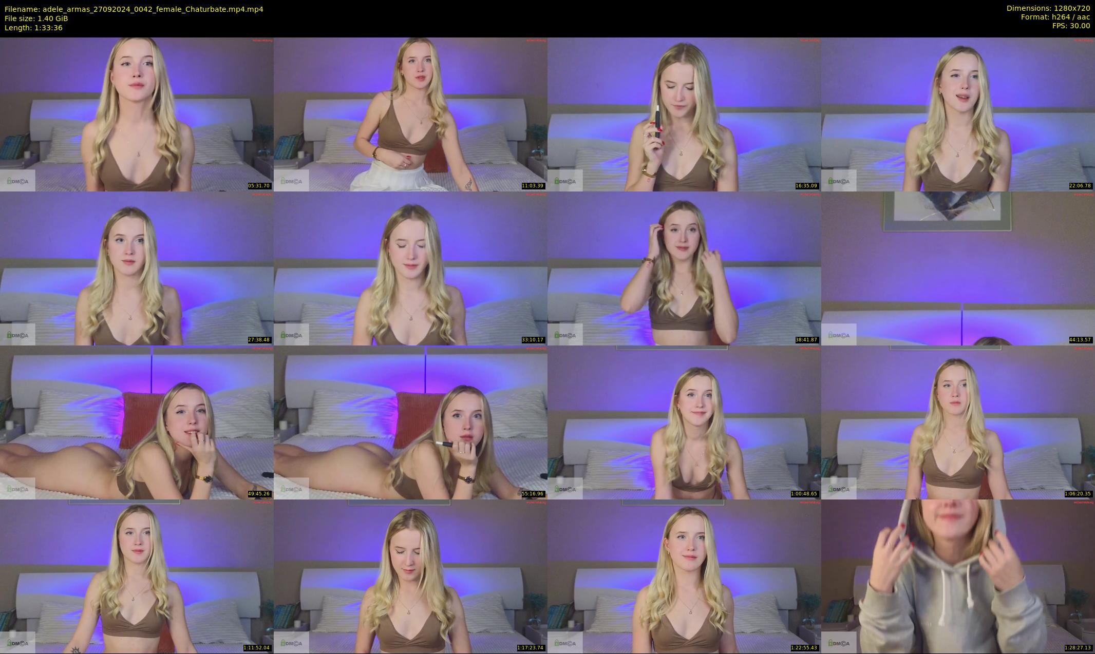 adele_armas — 94 minute Chaturbate female cam show recording, 720p, Sep 27, 2024